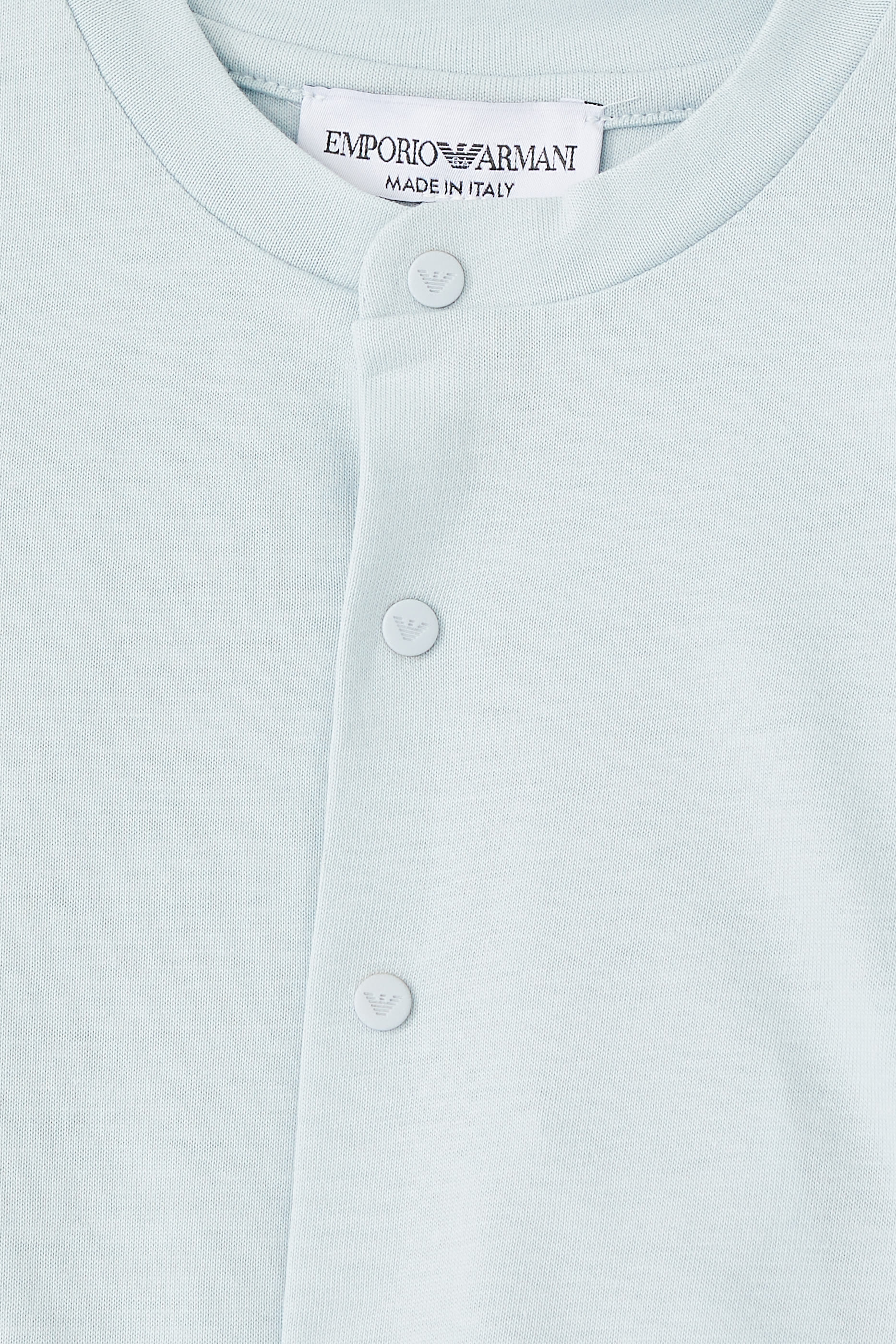 طقم جمبسوت ومريلة بشعار الماركة