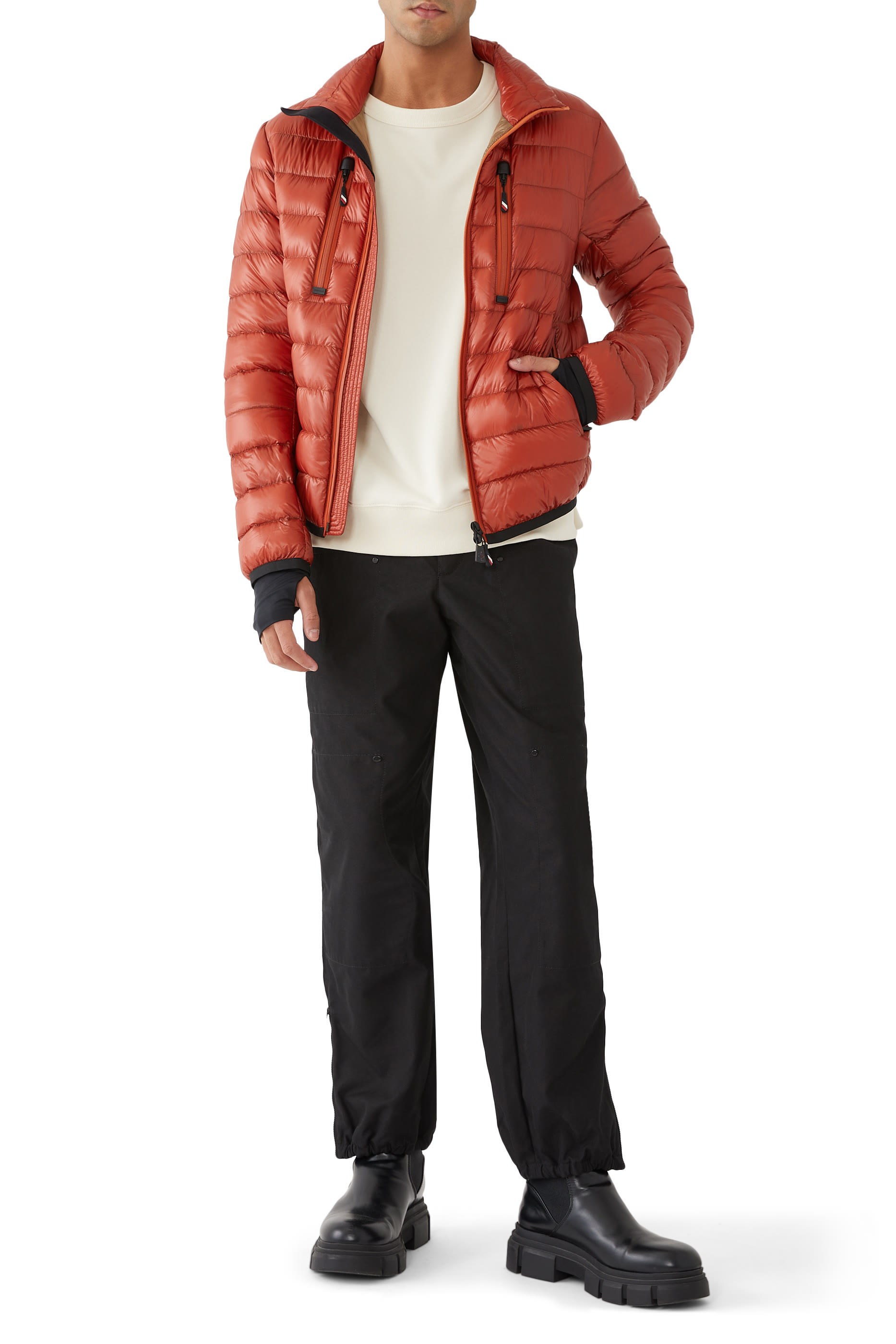 بنطال رياضي بتطريز شعار الماركة قطن