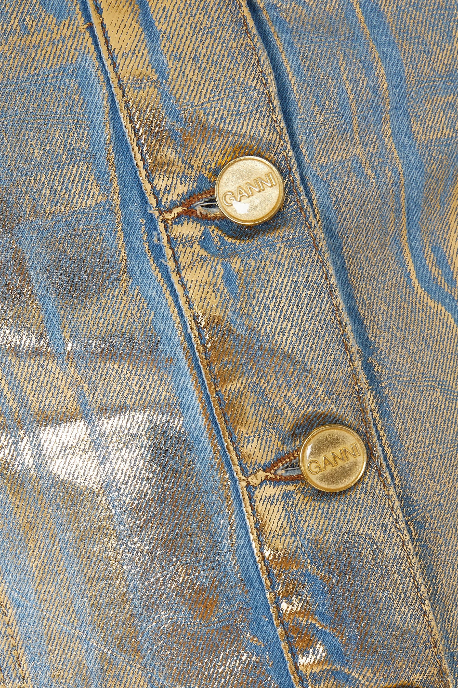 بلوزة دنيم بلا حمالات