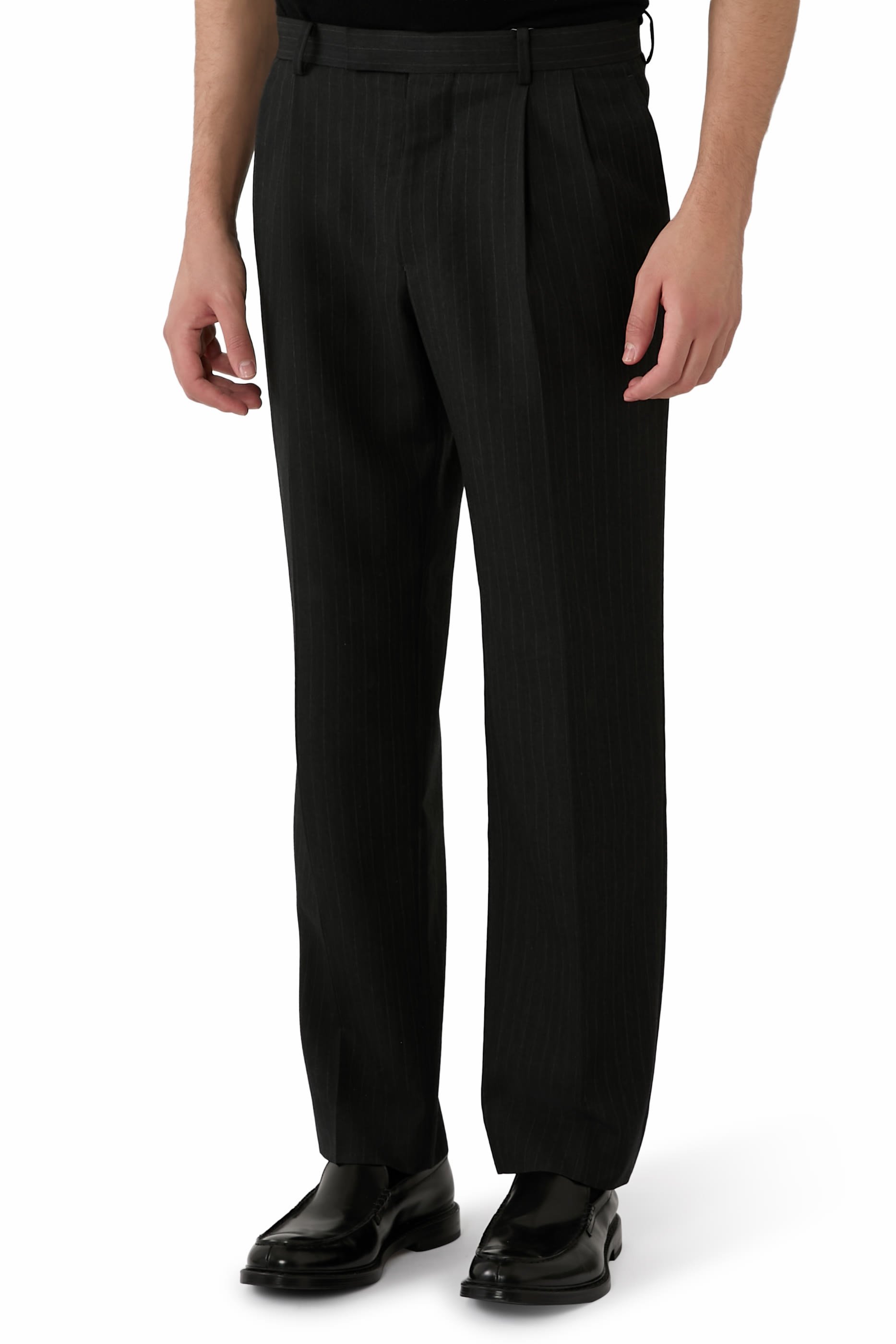 Bluefaced Wool Two-Tuck Slacks