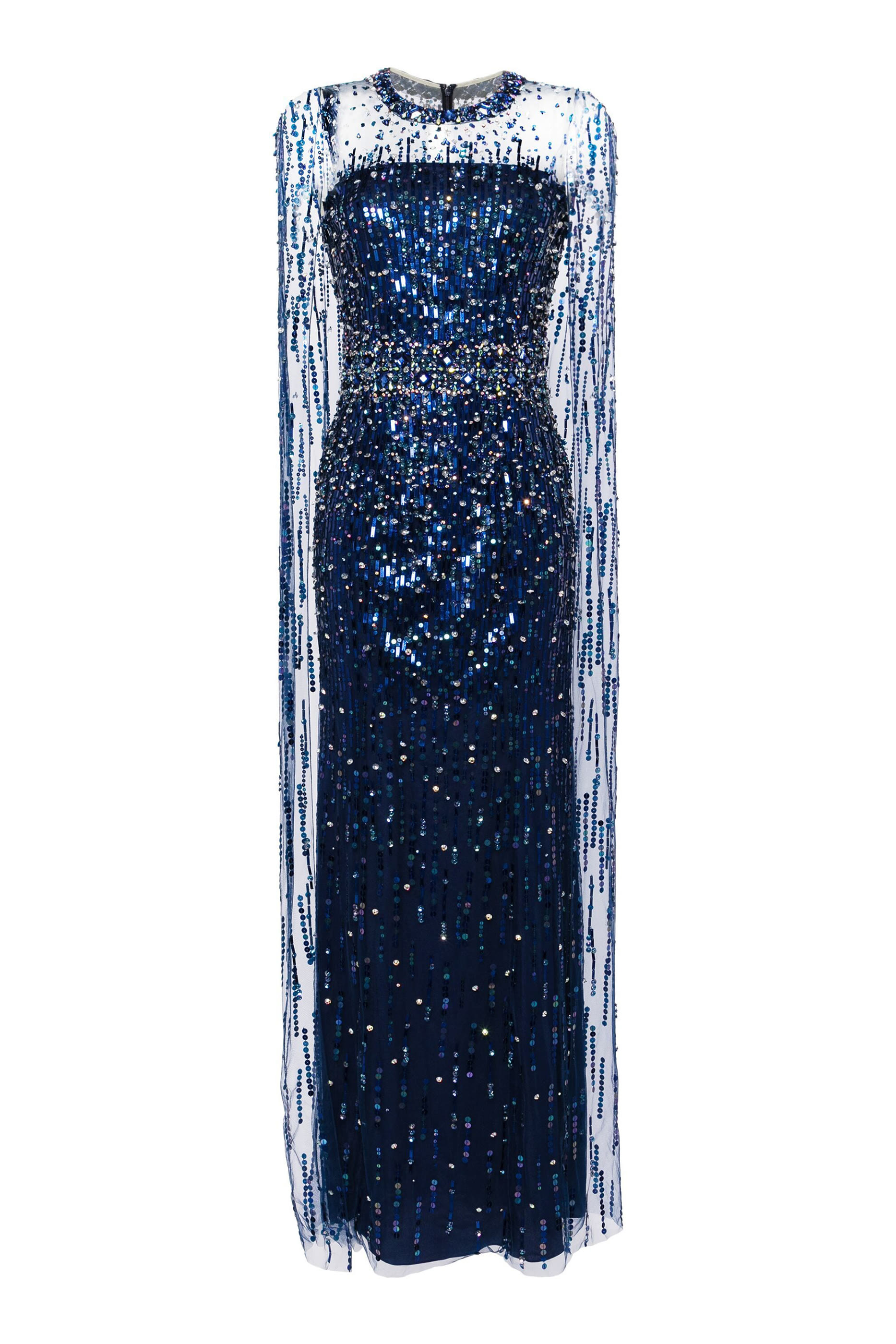 فستان سهرة لوكس بكاب وترتر