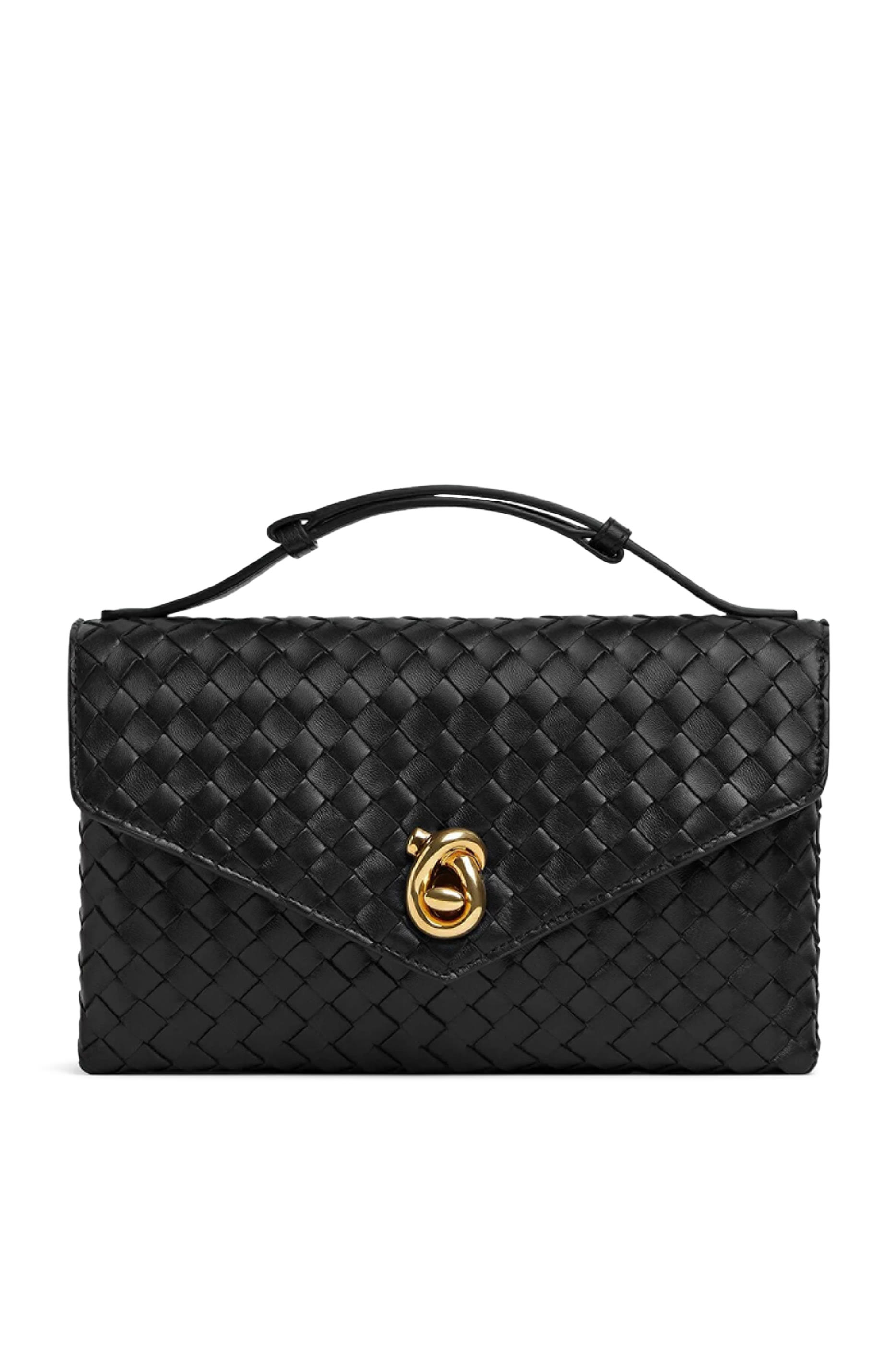 حقيبة كروس بقفل على شكل عقدة