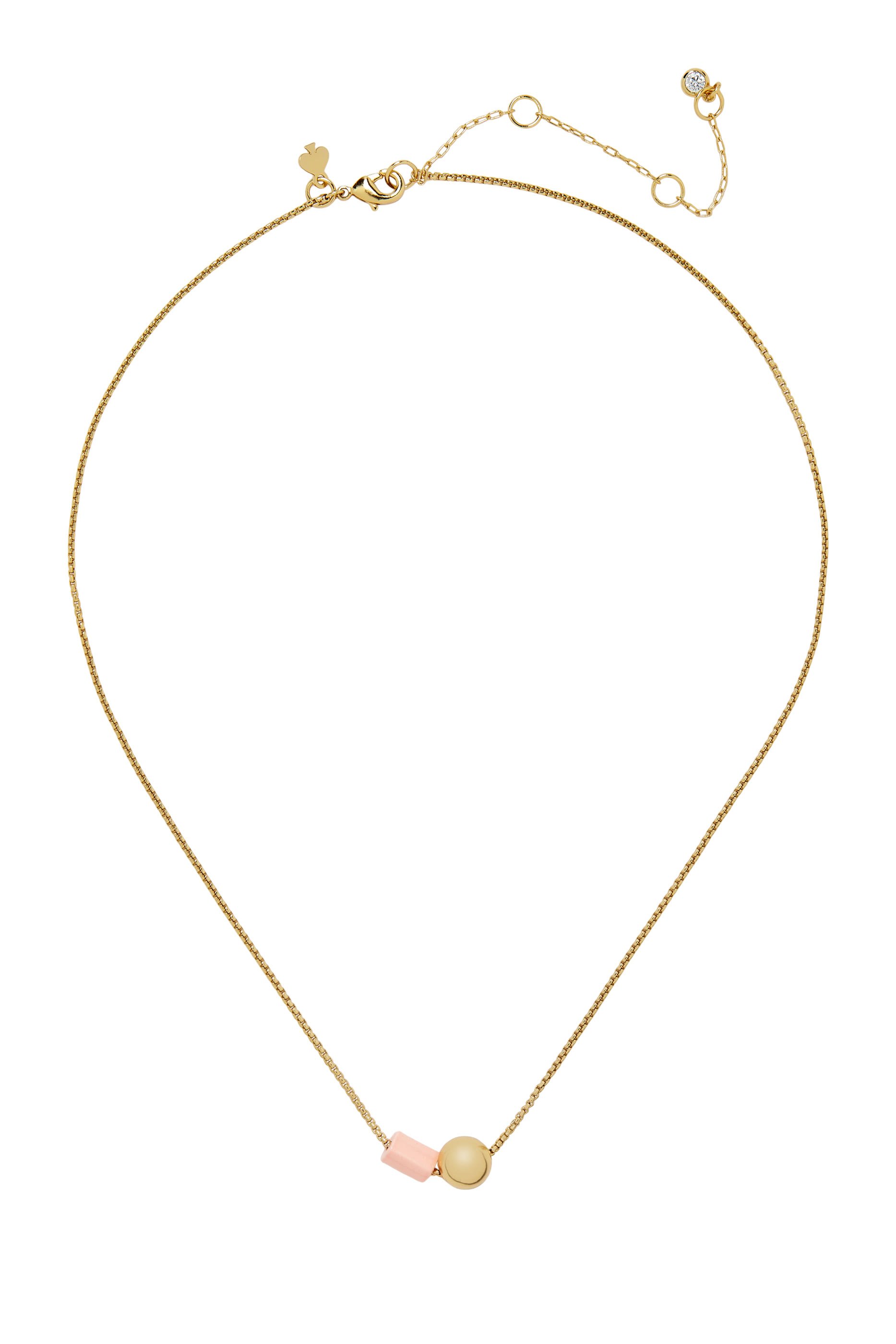 قلادة جيو بوب مزينة بمينا، معدن