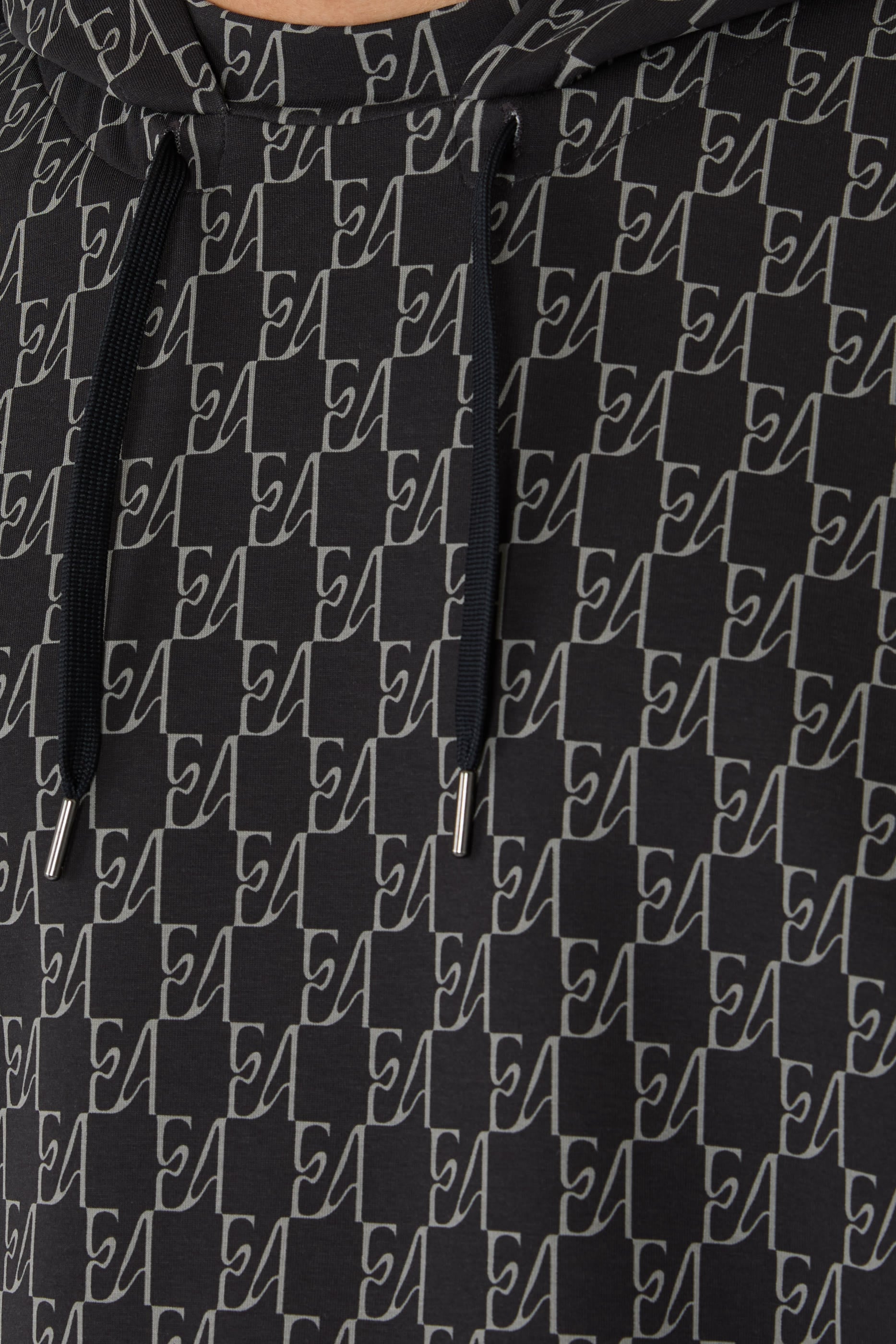 All-Over Logo Print Hoodie 