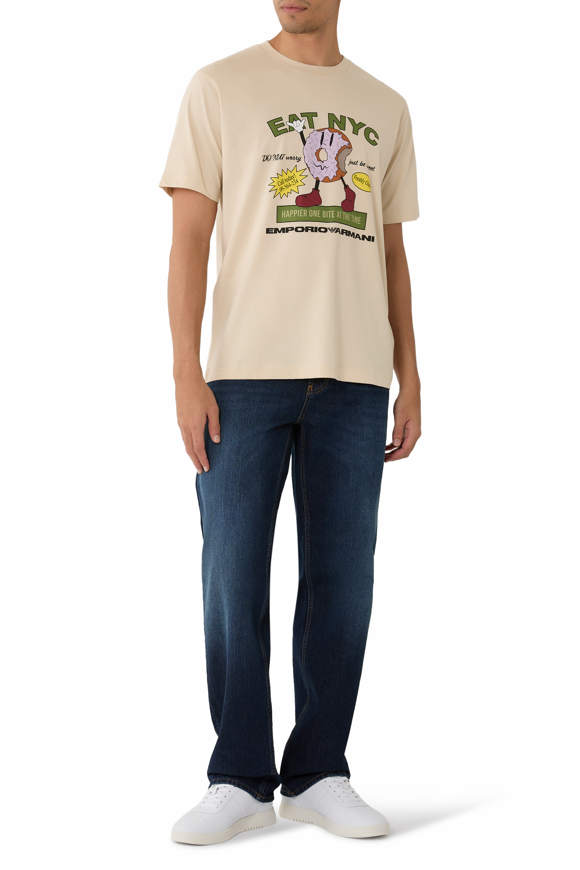 تيشيرت بنقشة غرافيكية جيرسيه من تشكيلة نيويورك