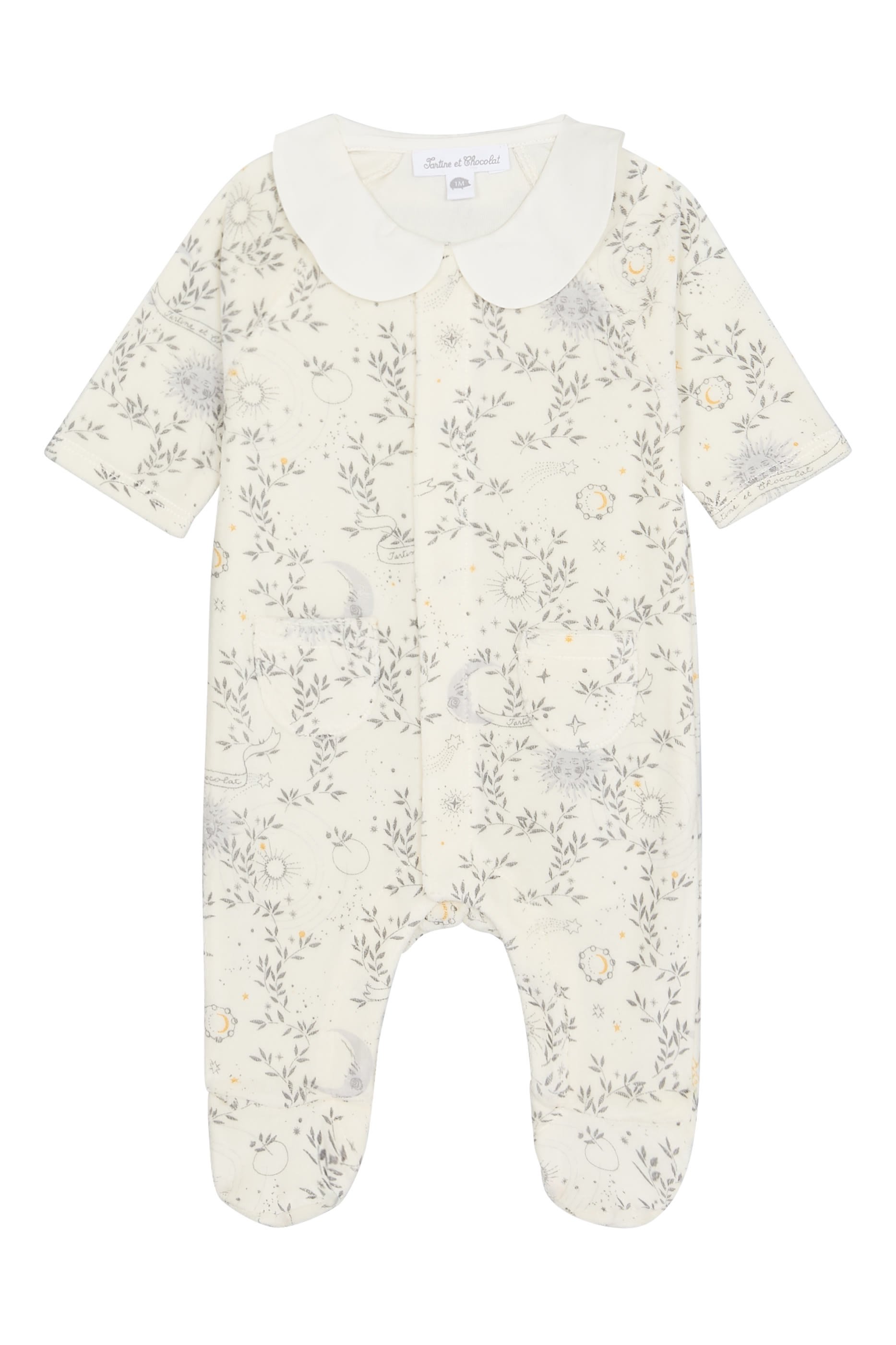  Muslin Collar Printed Pyjama