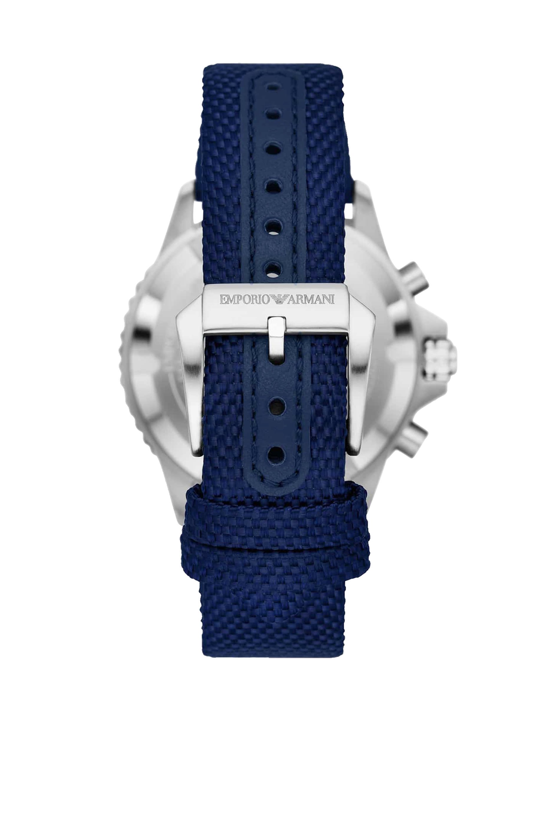 ساعة كرونوغراف نايلون وجلد  43 مم