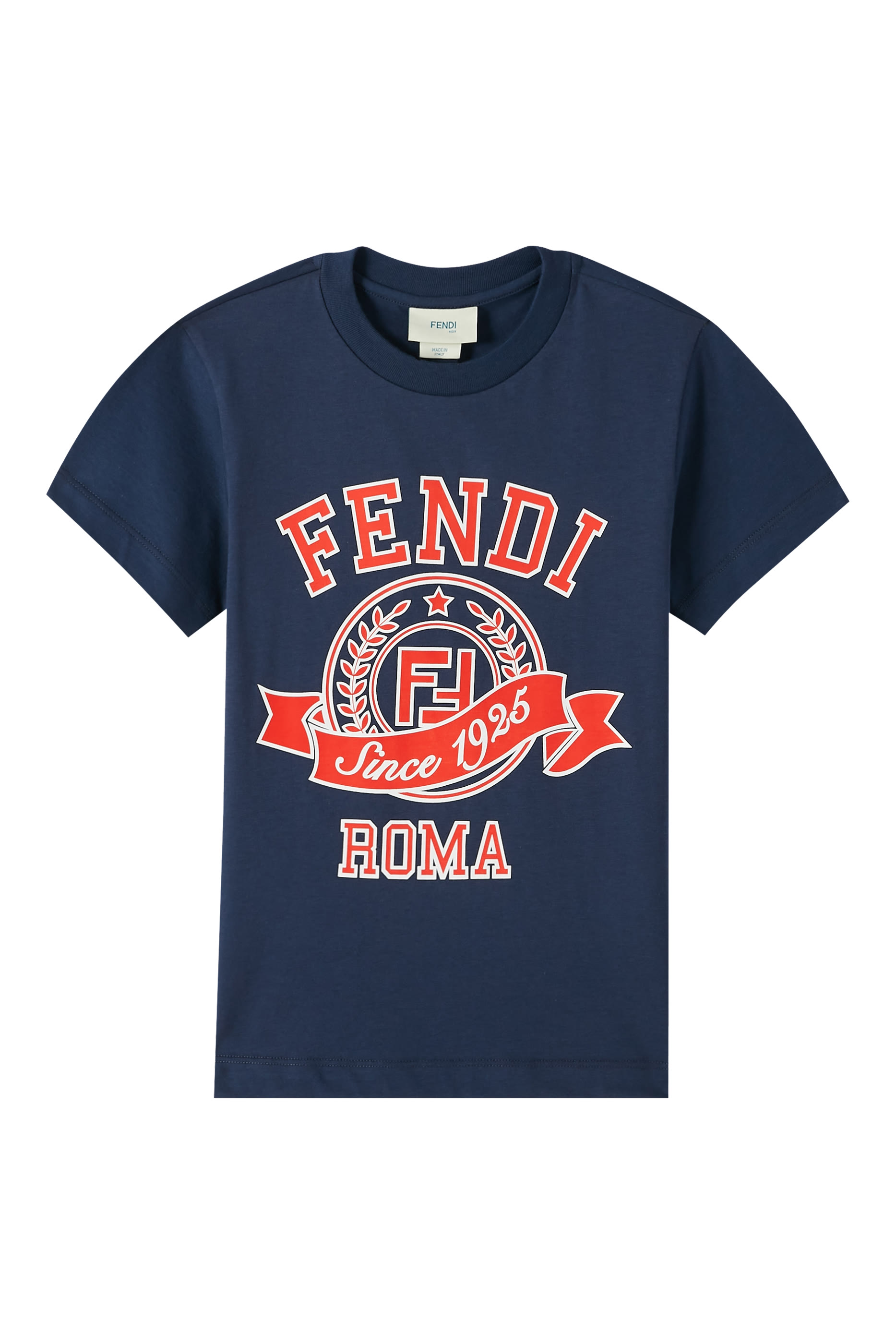 تيشيرت بطبعة شعار الماركة للأطفال