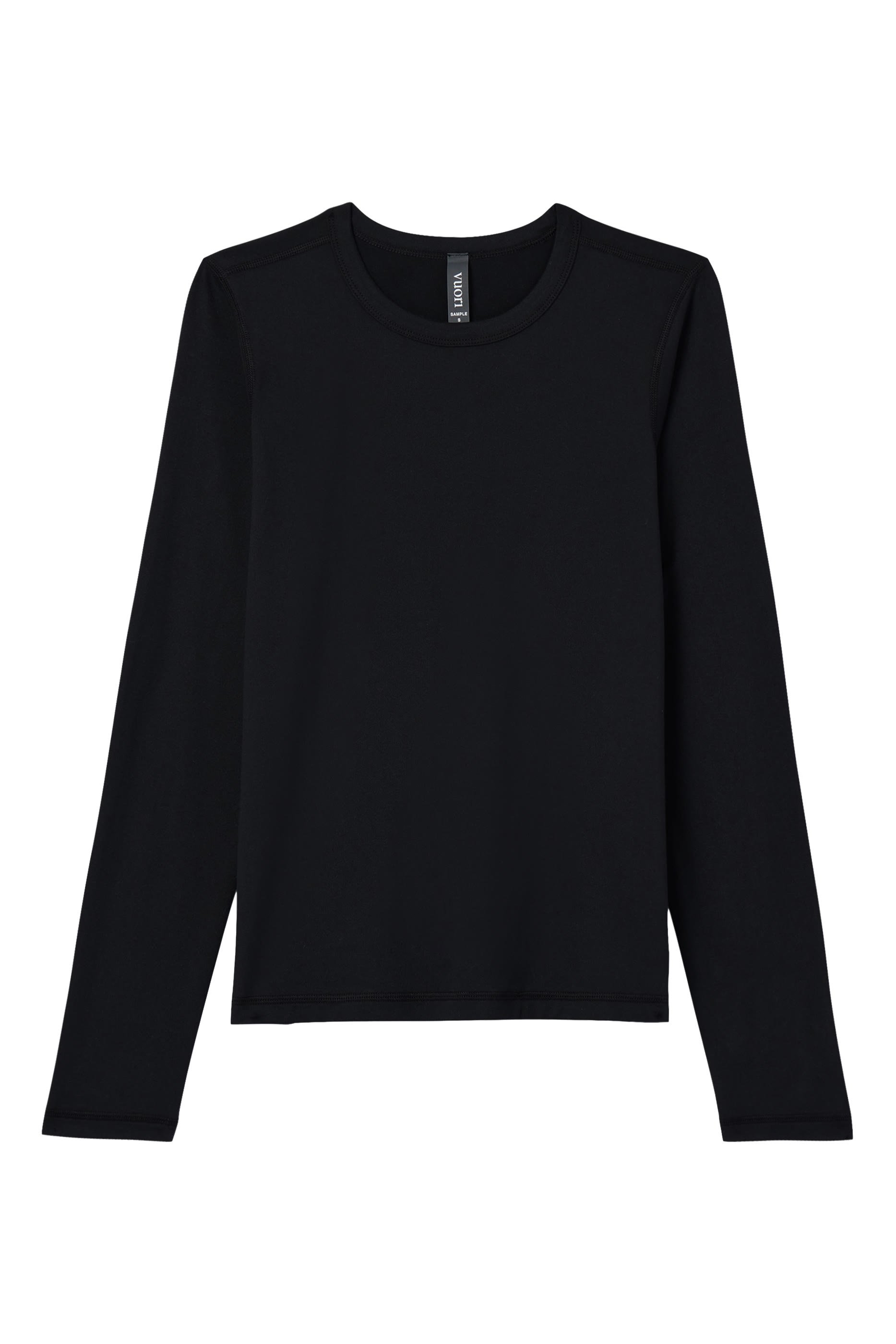 تيشيرت لوكس بأكمام طويلة وياقة ضيقة