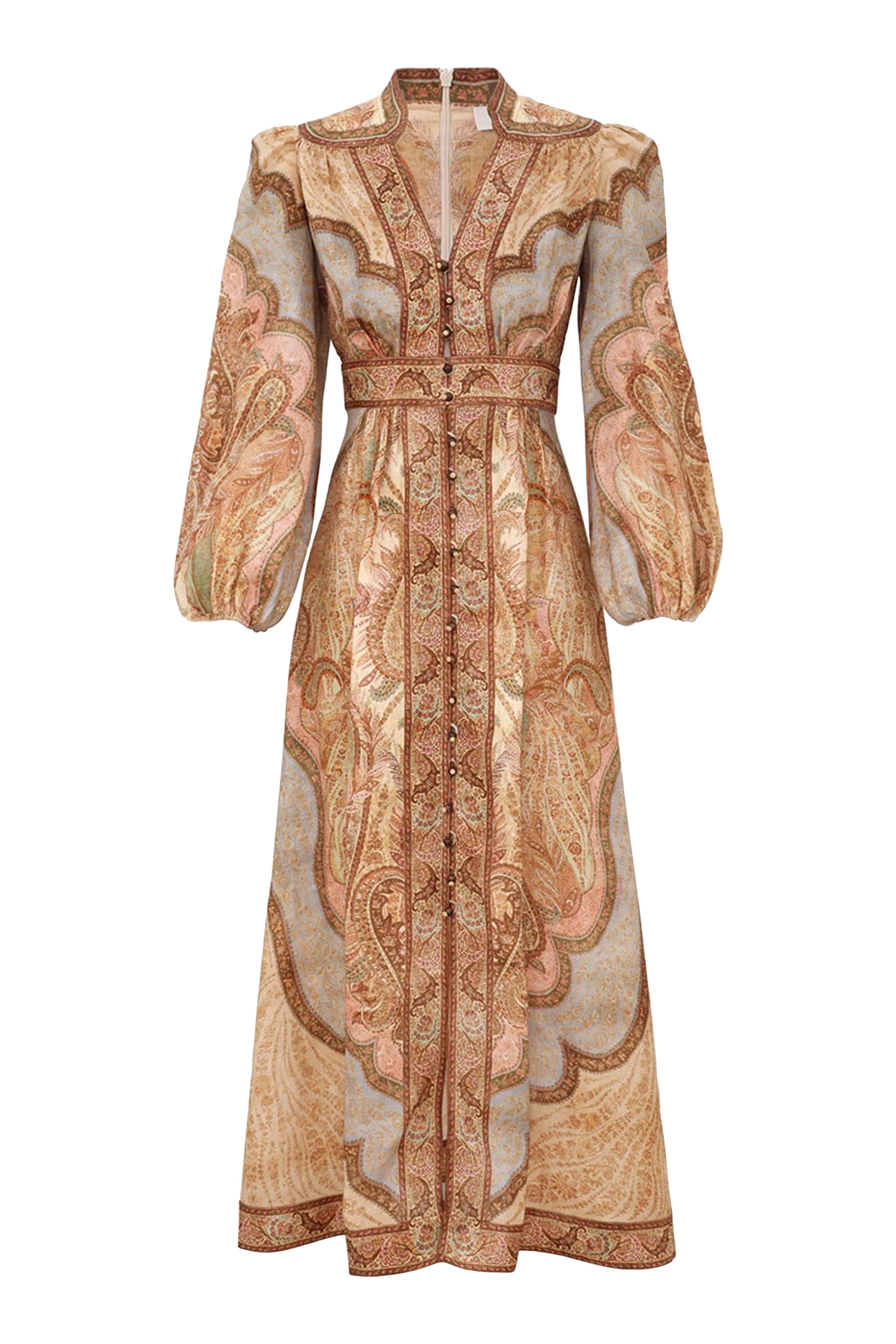 فستان واندرلاست متوسط الطول بياقة عميقة