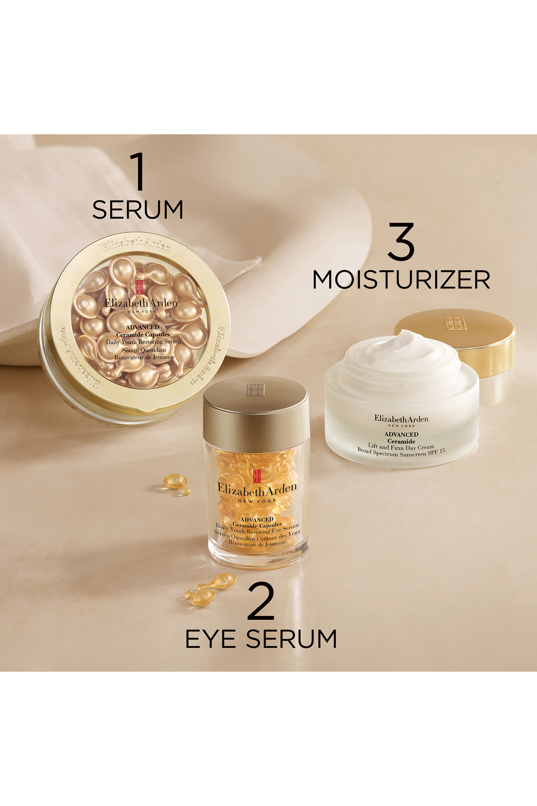 كريم نهاري بالسيراميد المتطور لشد البشرة بعامل حماية SPF 15