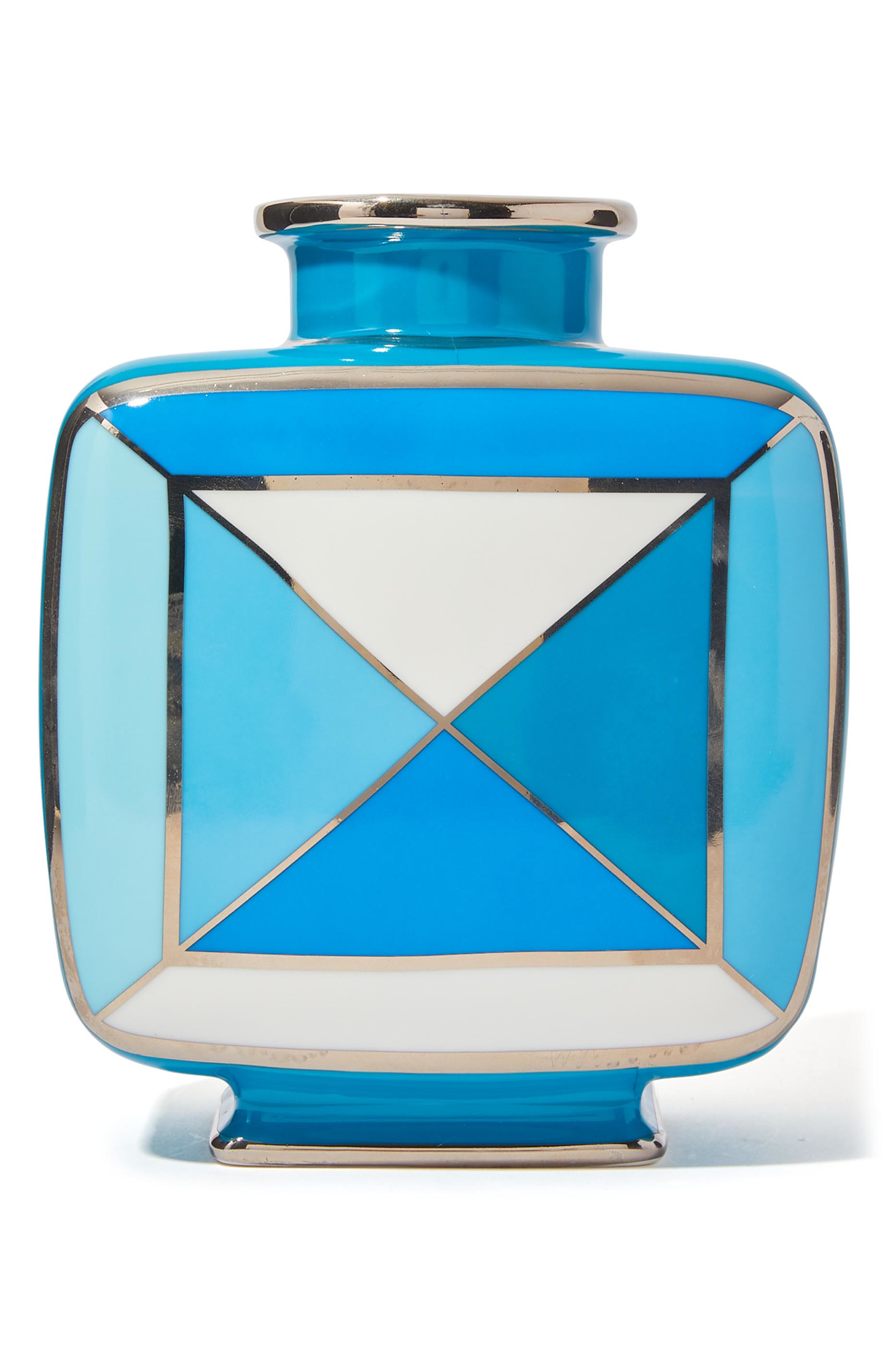 مزهرية تورتينو بنقشة مربعات