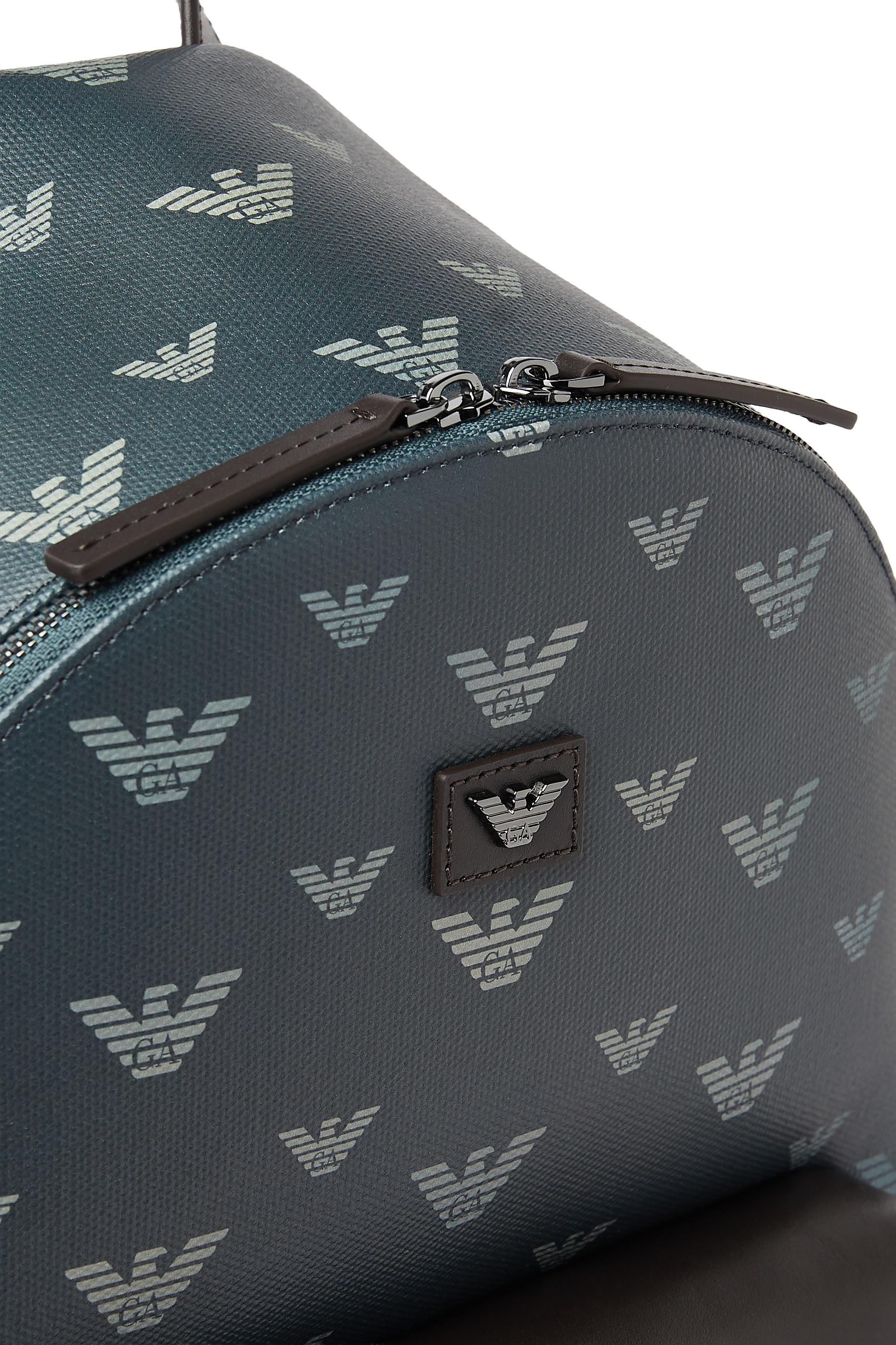 حقيبة ظهر مستديرة قماش قنب مطلي