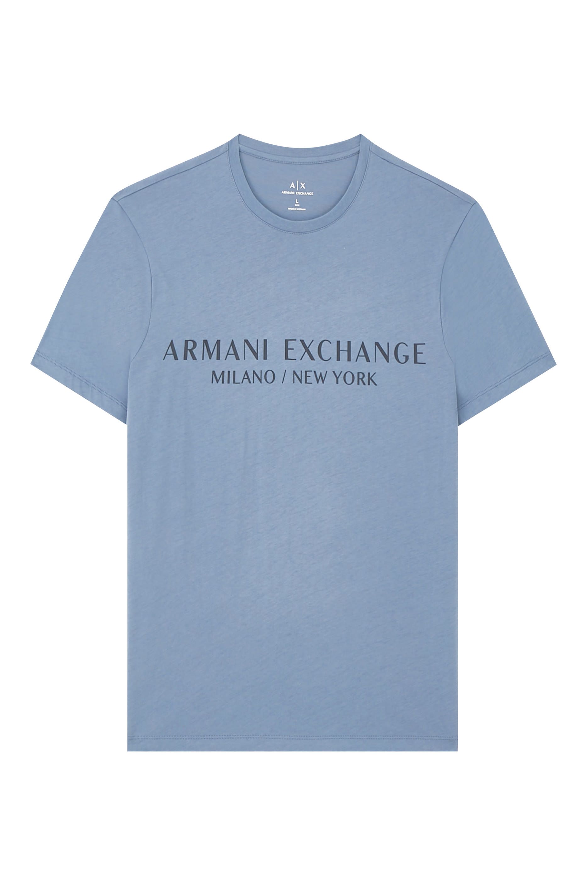 تيشيرت بشعار الماركة بقصة عادية