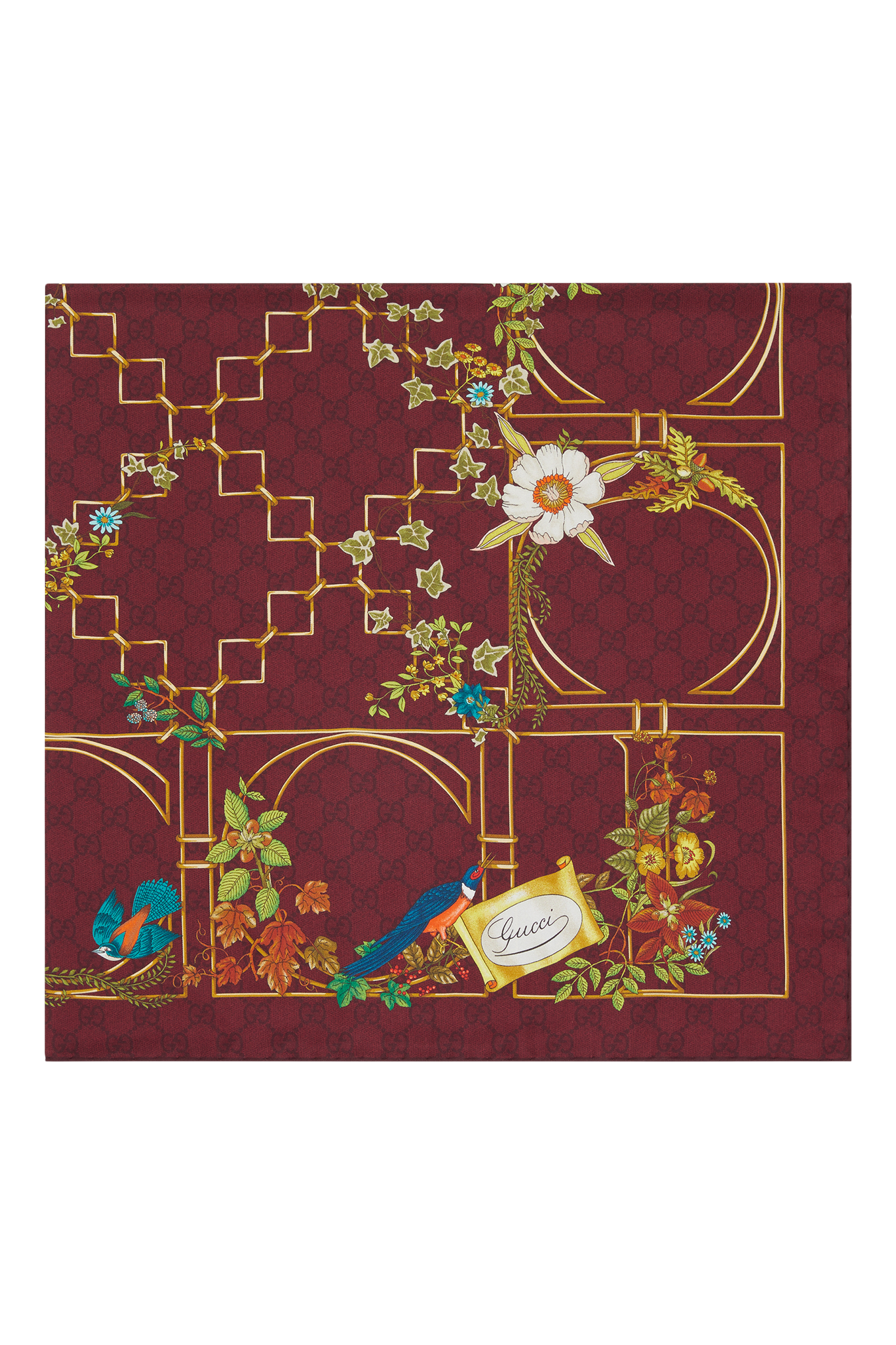 وشاح بنقشة حرير تويل