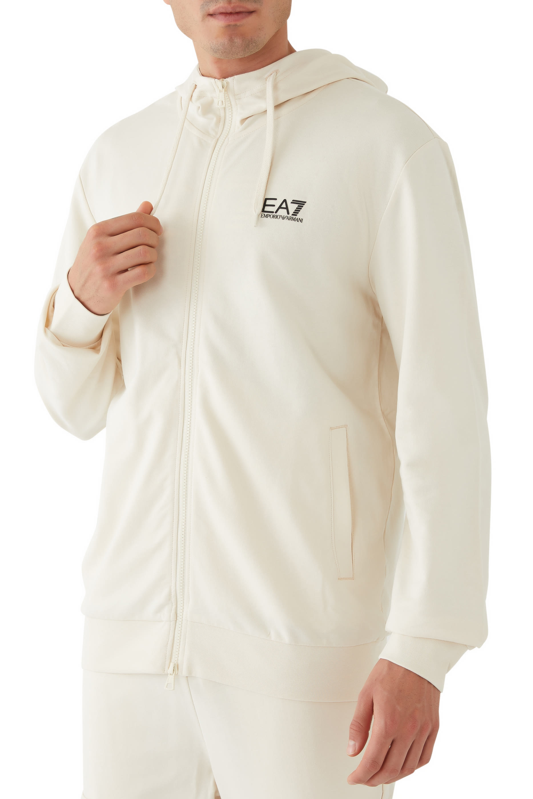 هودي بسحاب وشعار الماركة قطن