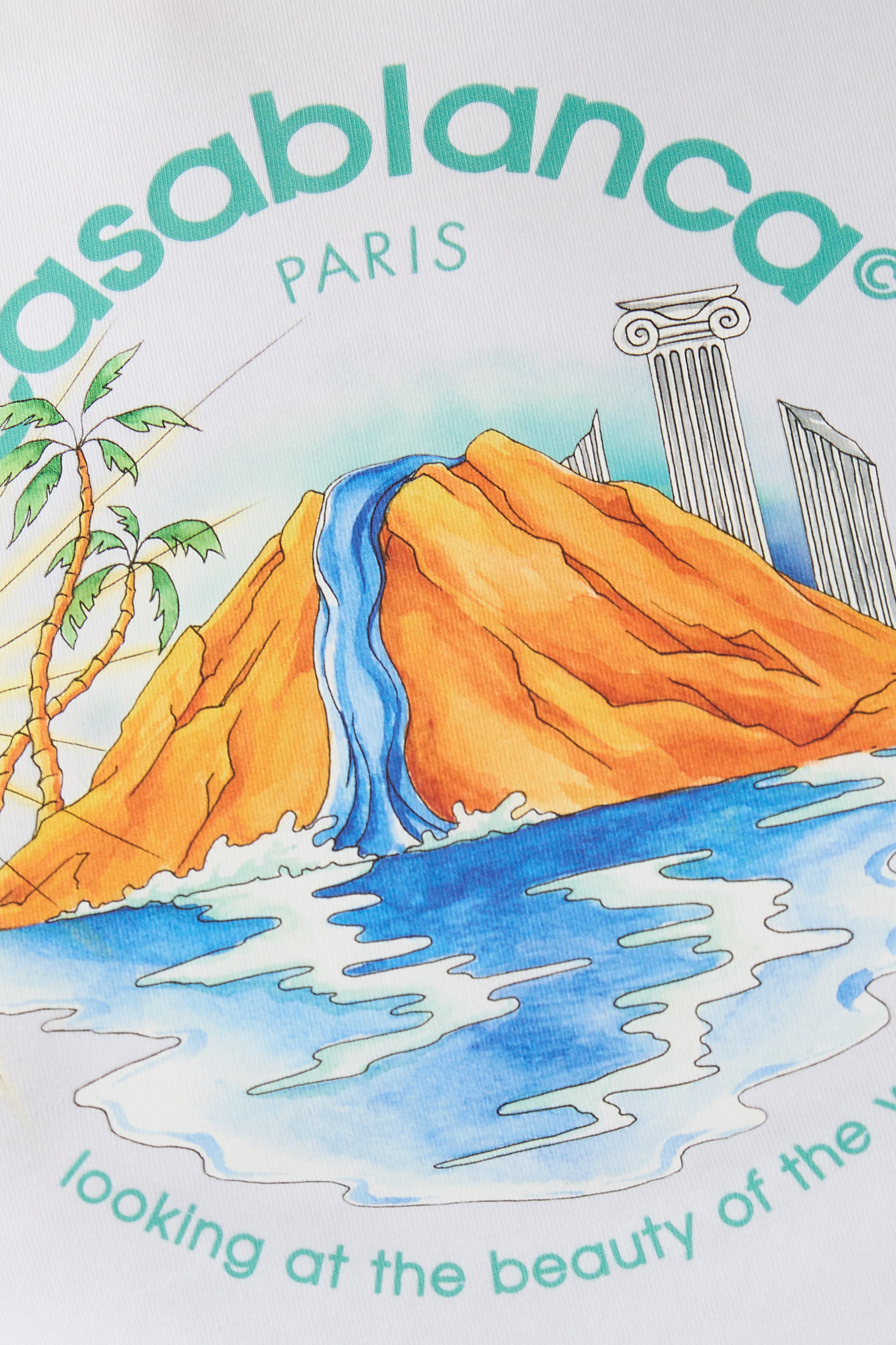 تيشيرت قصير بنقشة واحة