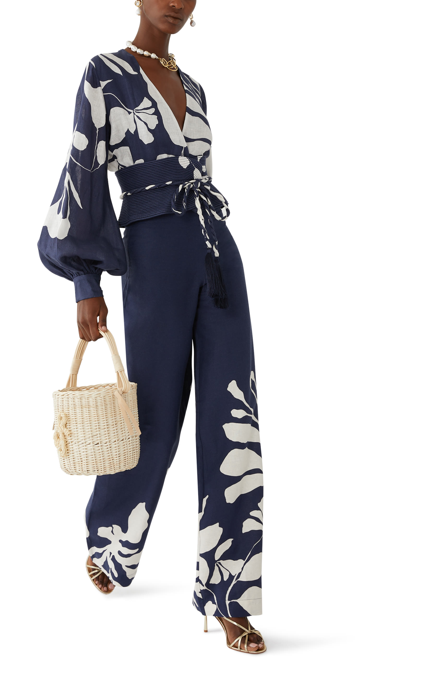 بنطال بريفيريدا بقصة ساق واسعة