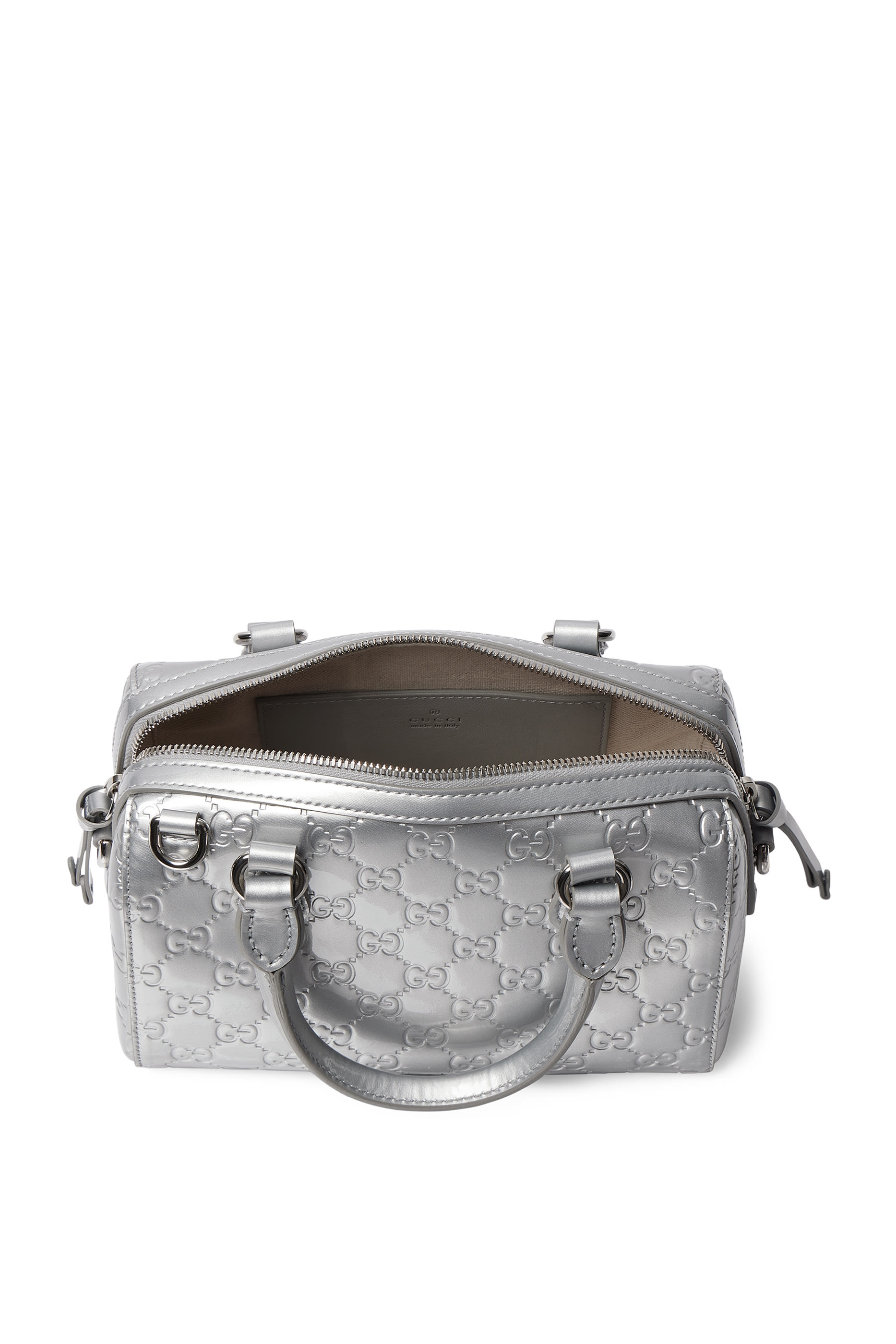 حقيبة بوستون صغيرة بشعار الماركة