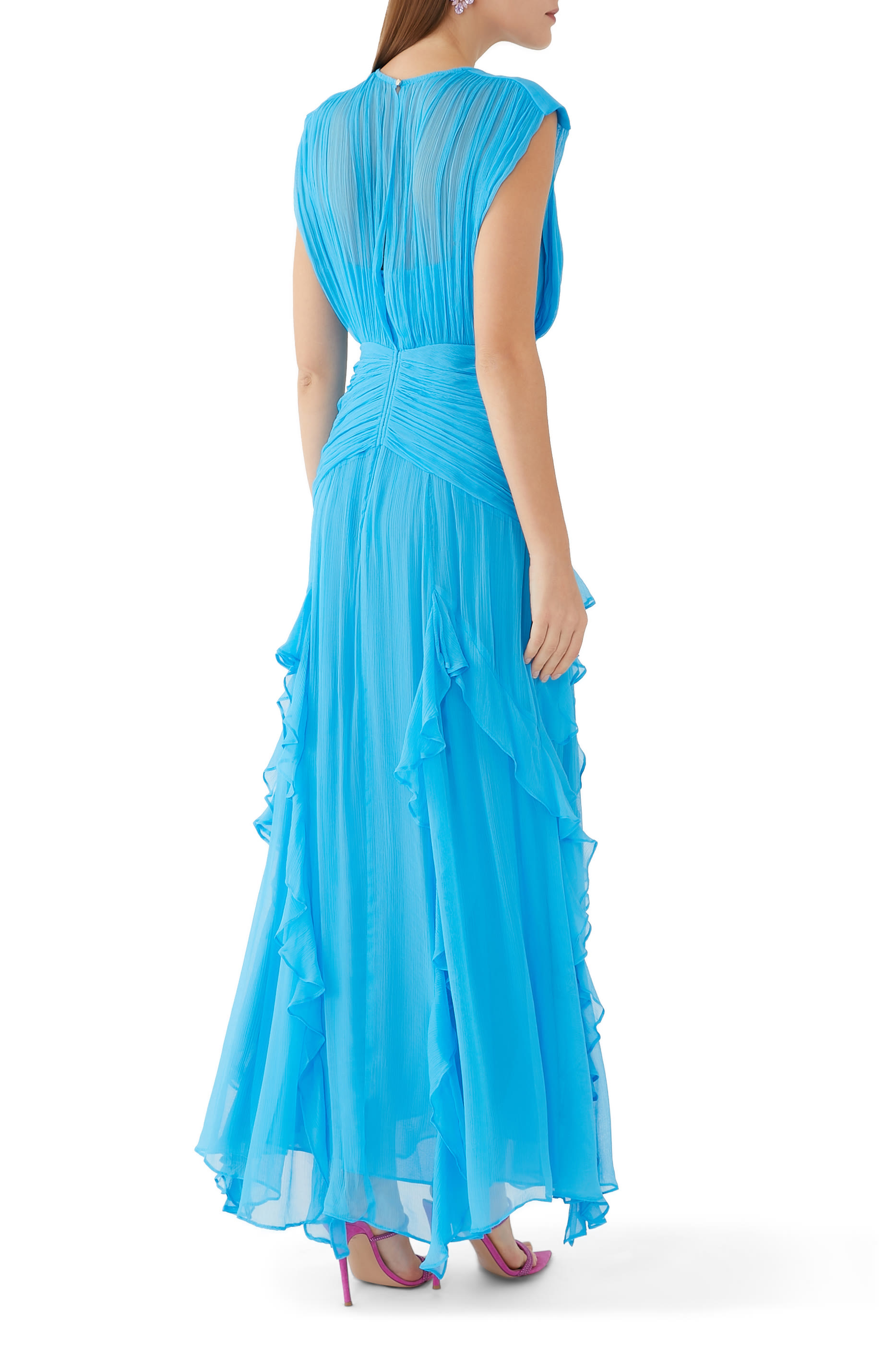 فستان مارجوت طويل بلا أكمام