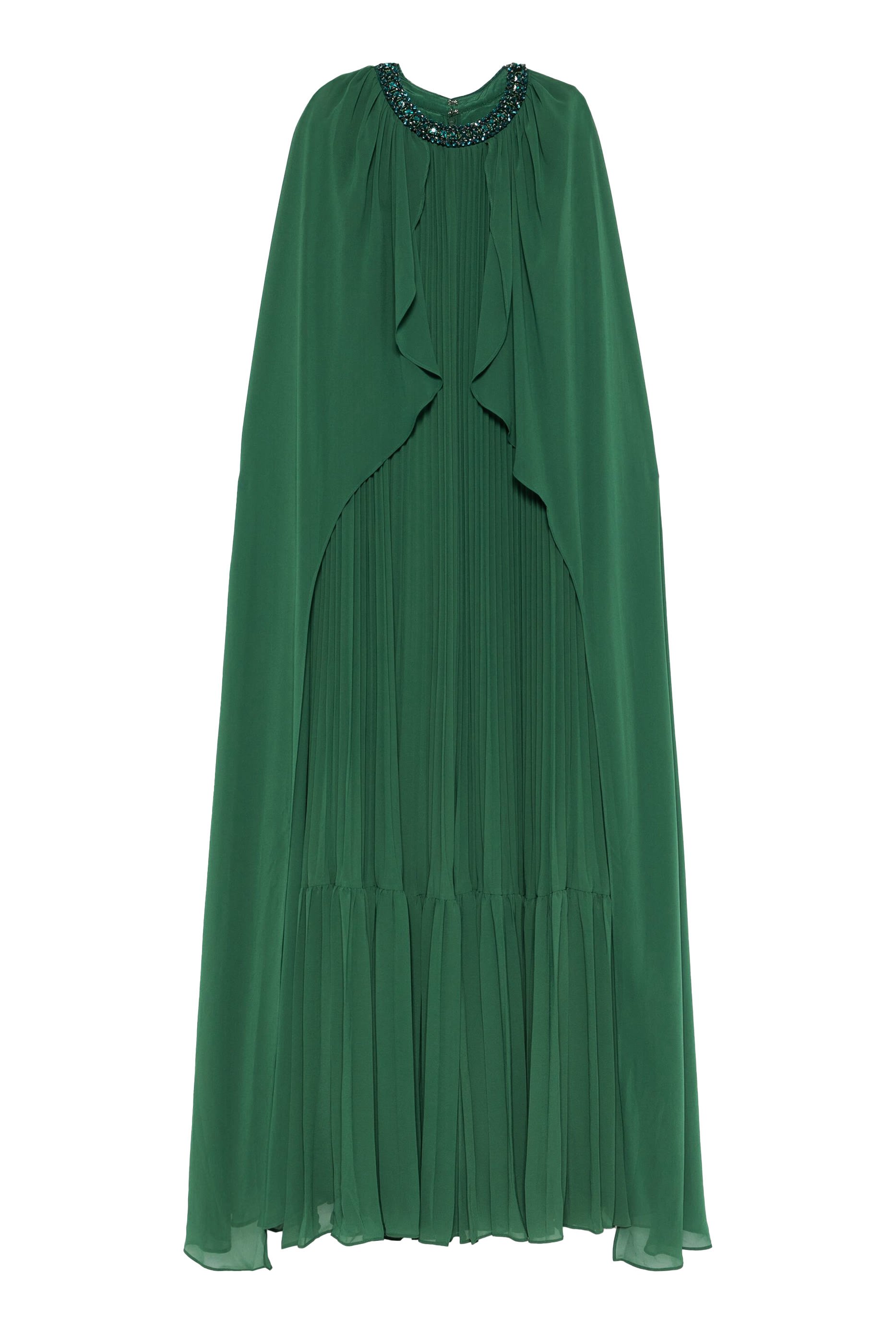 فستان طويل مع كاب شيفون