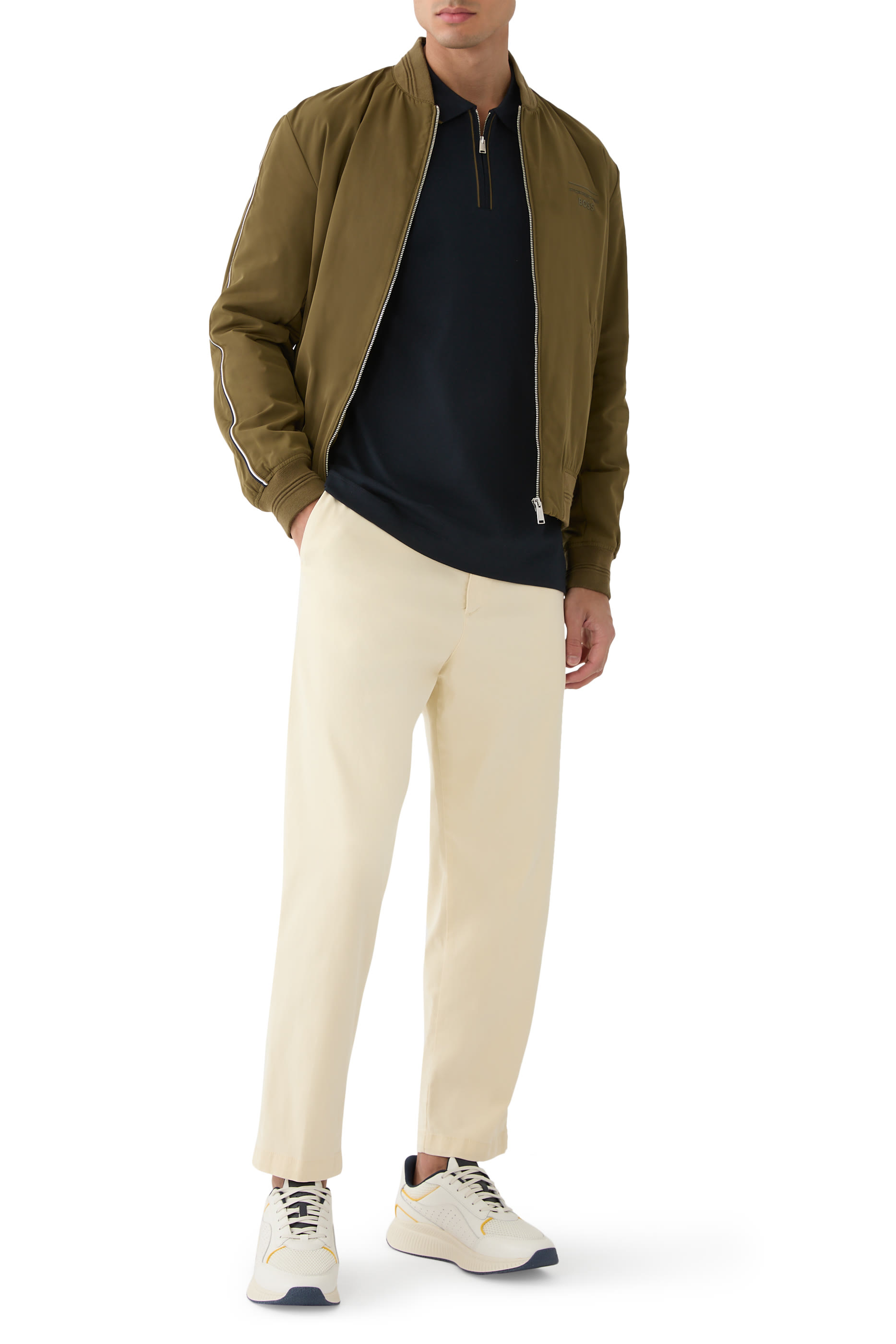 قميص بولو قطن مطاطي بوس &times; بورشه