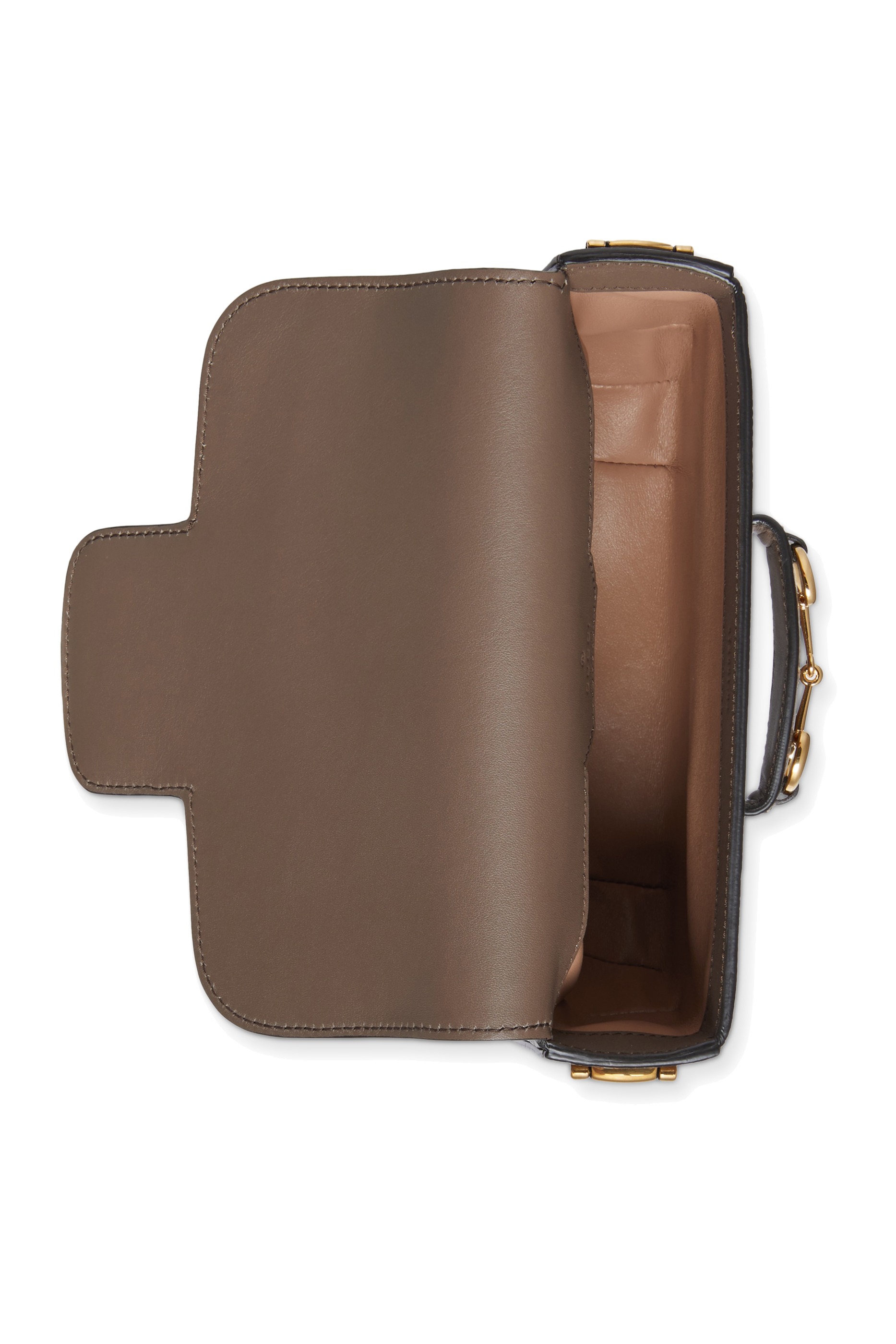 حقيبة 1955 صغيرة بحلية لجام الحصان جلد سحلية