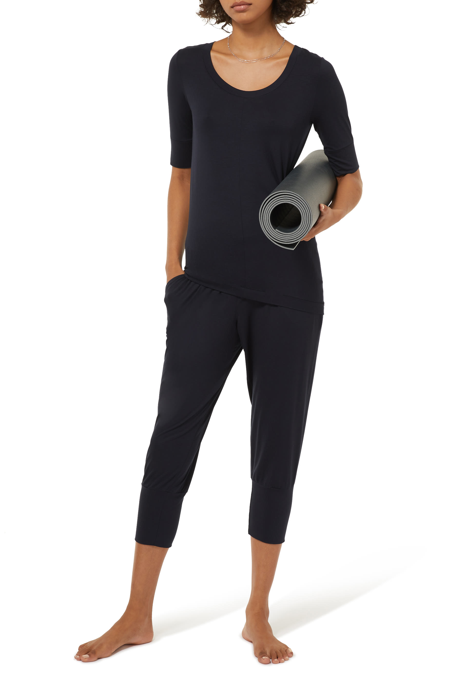 يوغا كم قصير T-Shirt