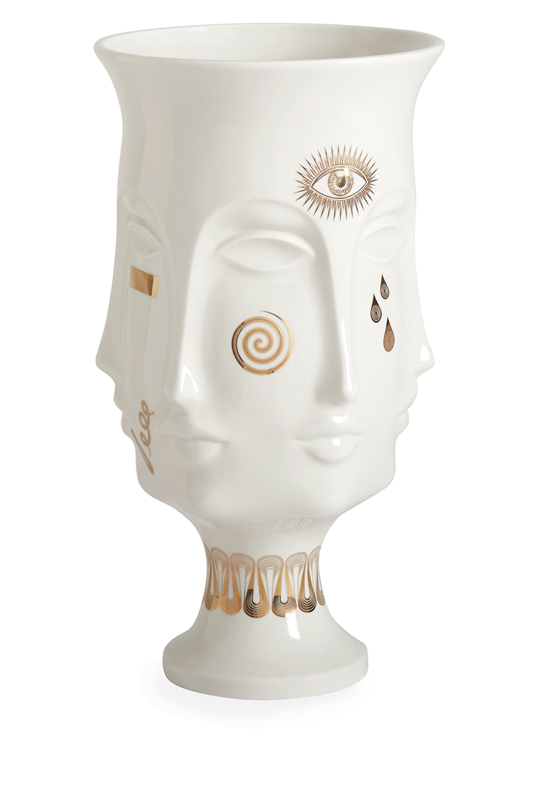 مزهرية دورا مار مذهبة