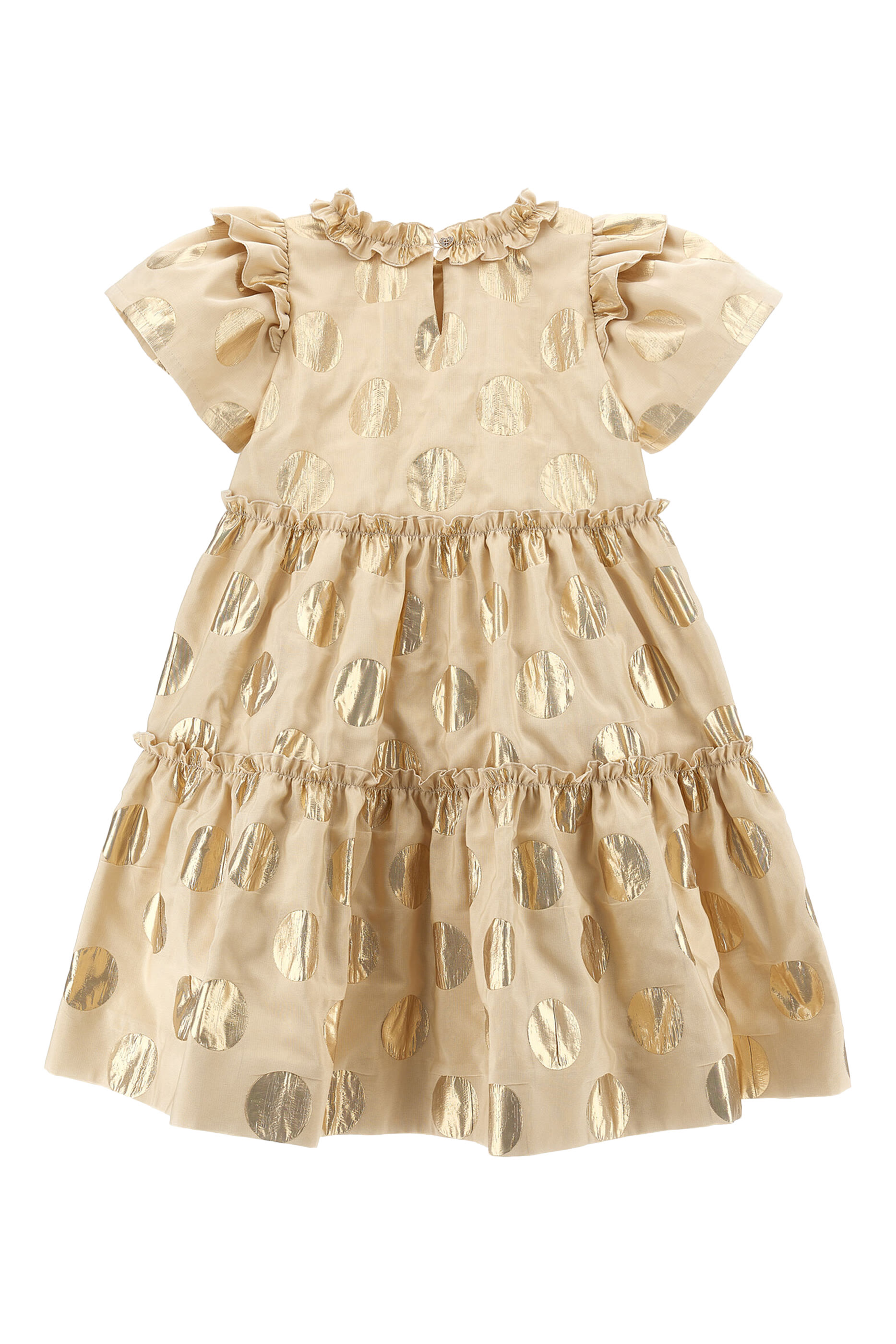 فستان بقصة واسعة بأكمام قصيرة للأطفال