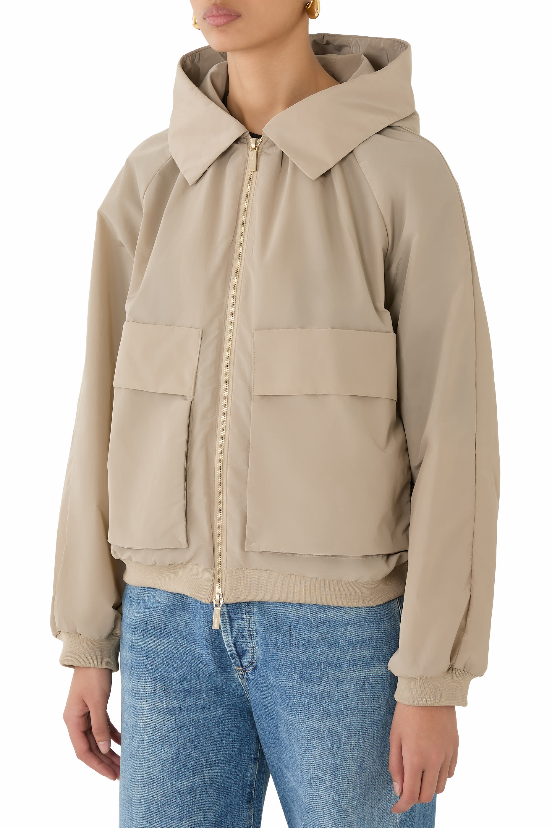 معطف بسحاب كامل من تشكيلة الملابس شبه الرسمية