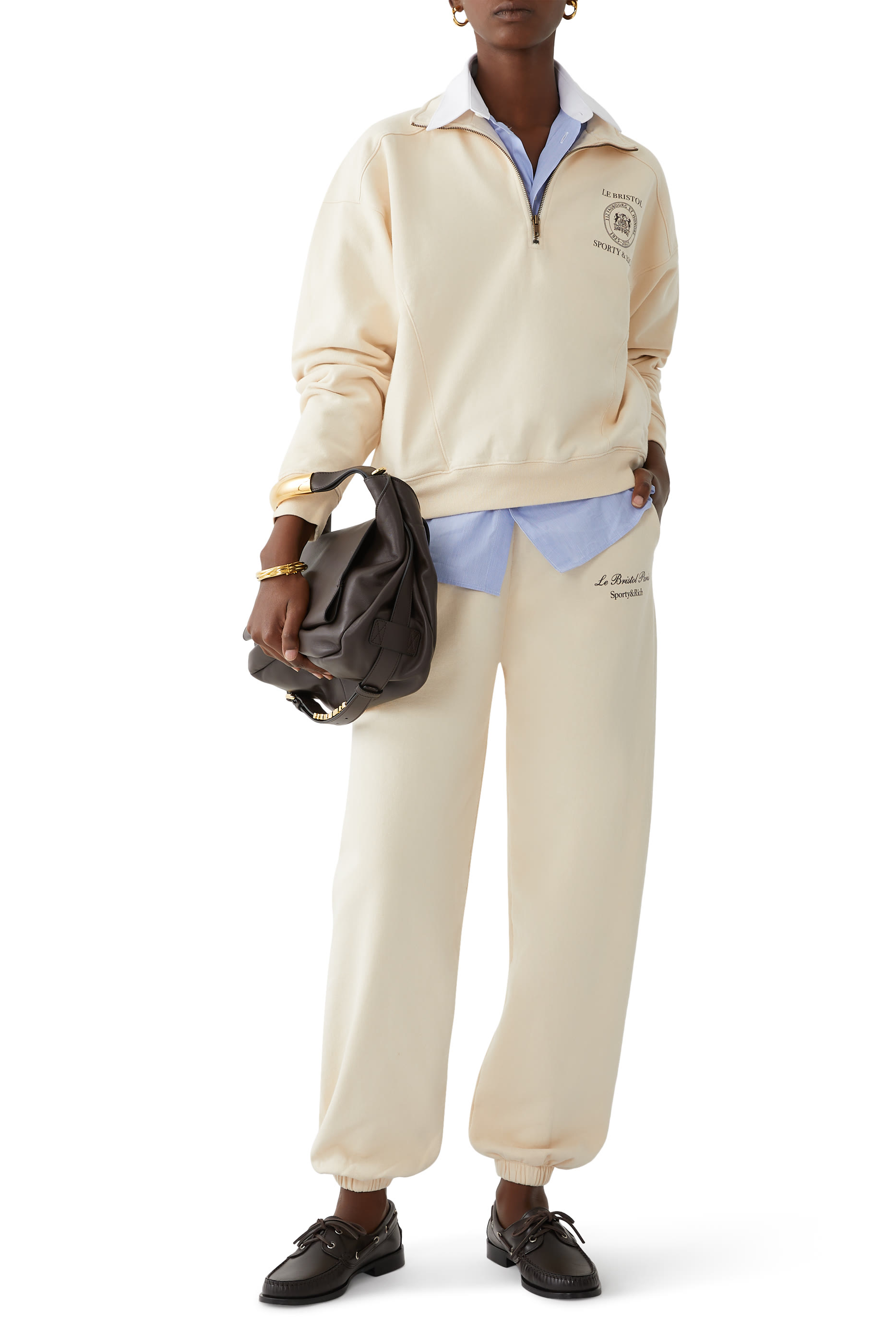 حذاء موكاسين هاريس بنعل مسطح جلد