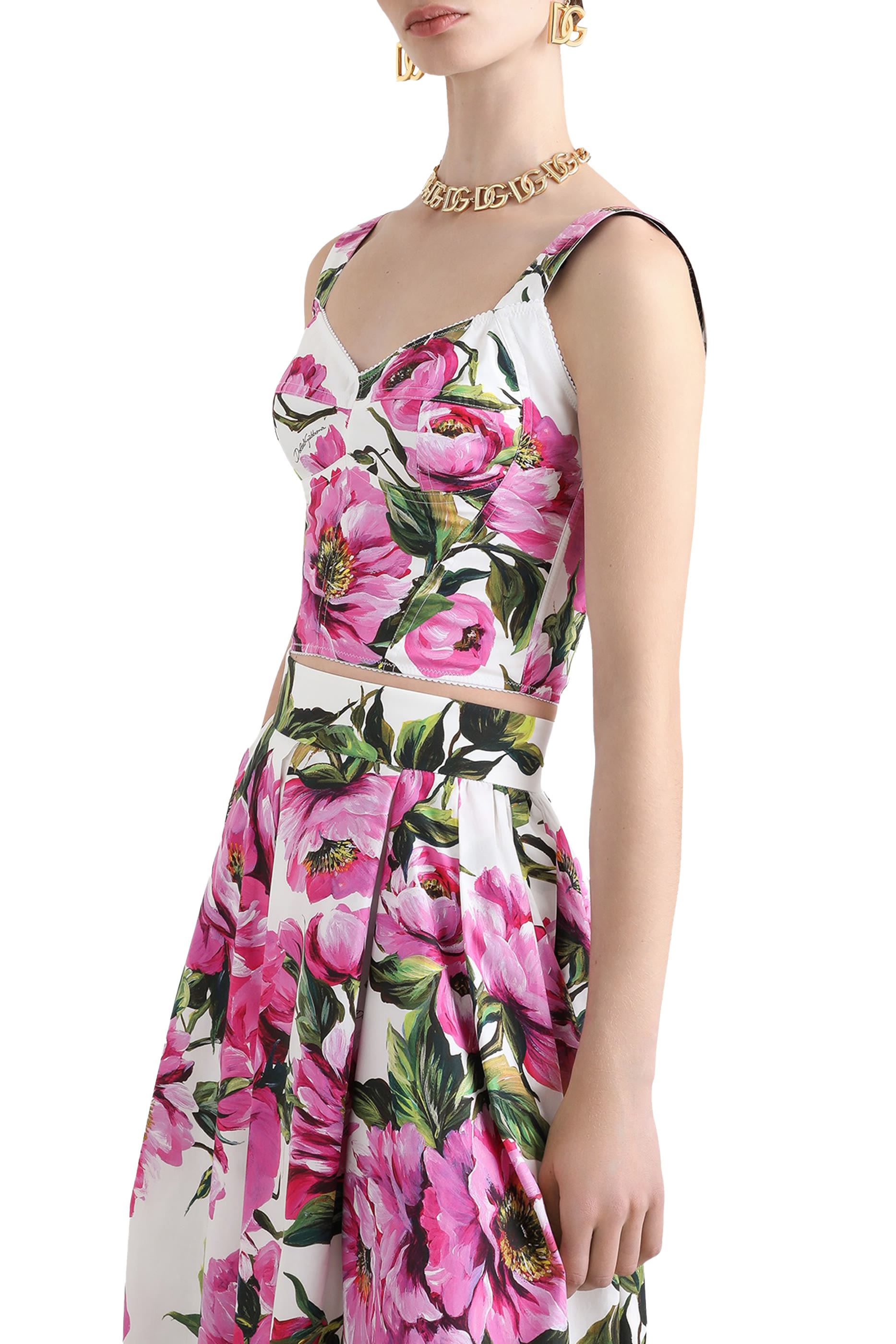 بلوزة بطبعات زهور