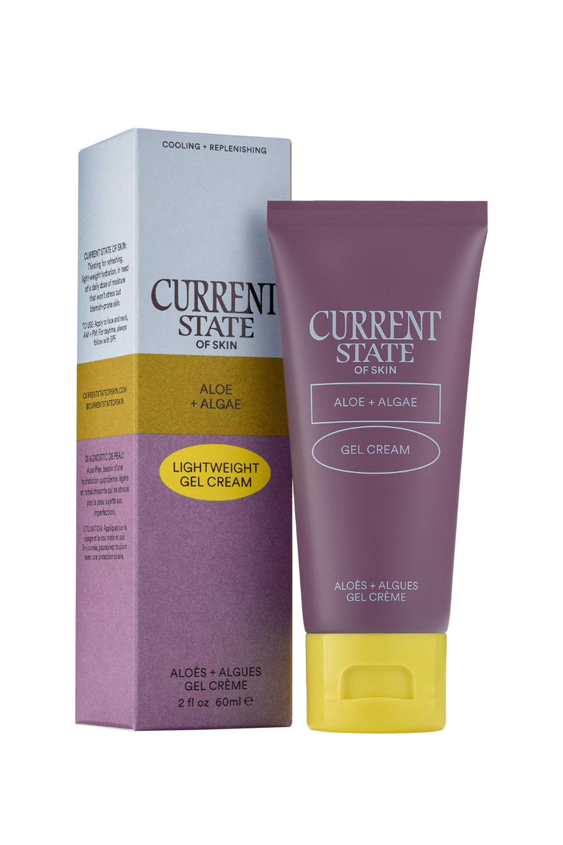 كريم جل خفيف الوزن بالصبار والطحالب