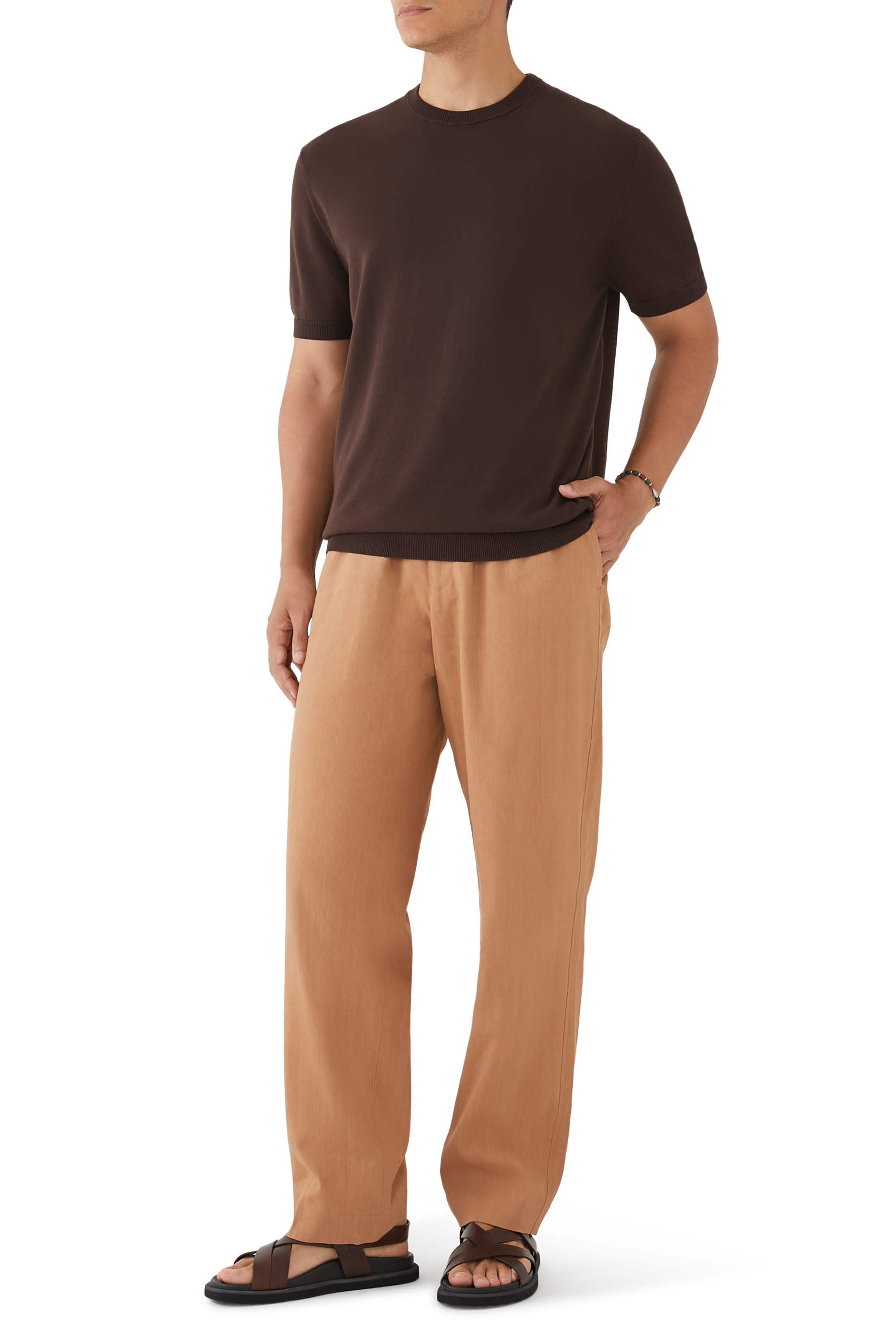 تيشيرت قطن وكتان