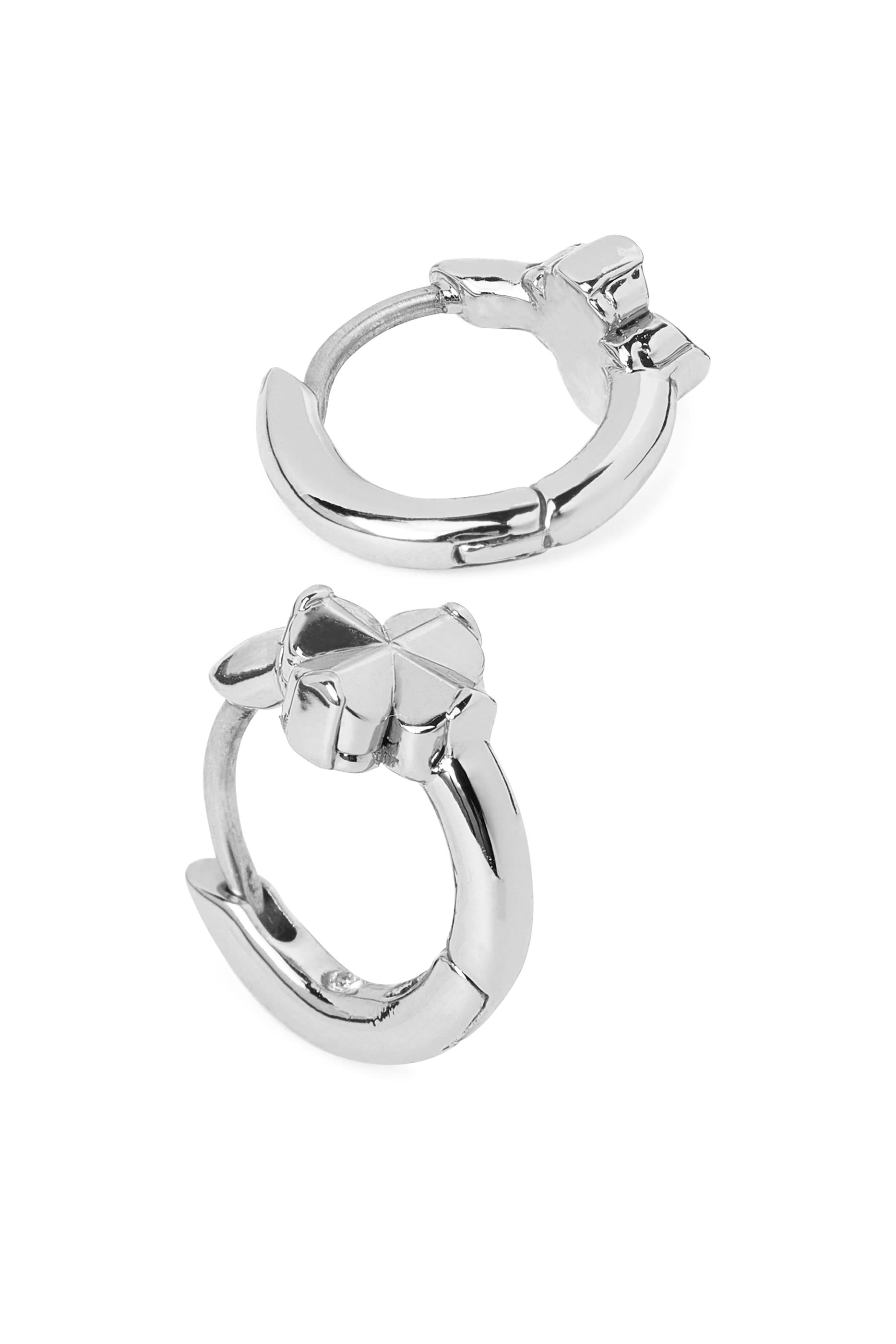 أقراط هاجي بحلي بتصميم زهور بالشكل البستوني