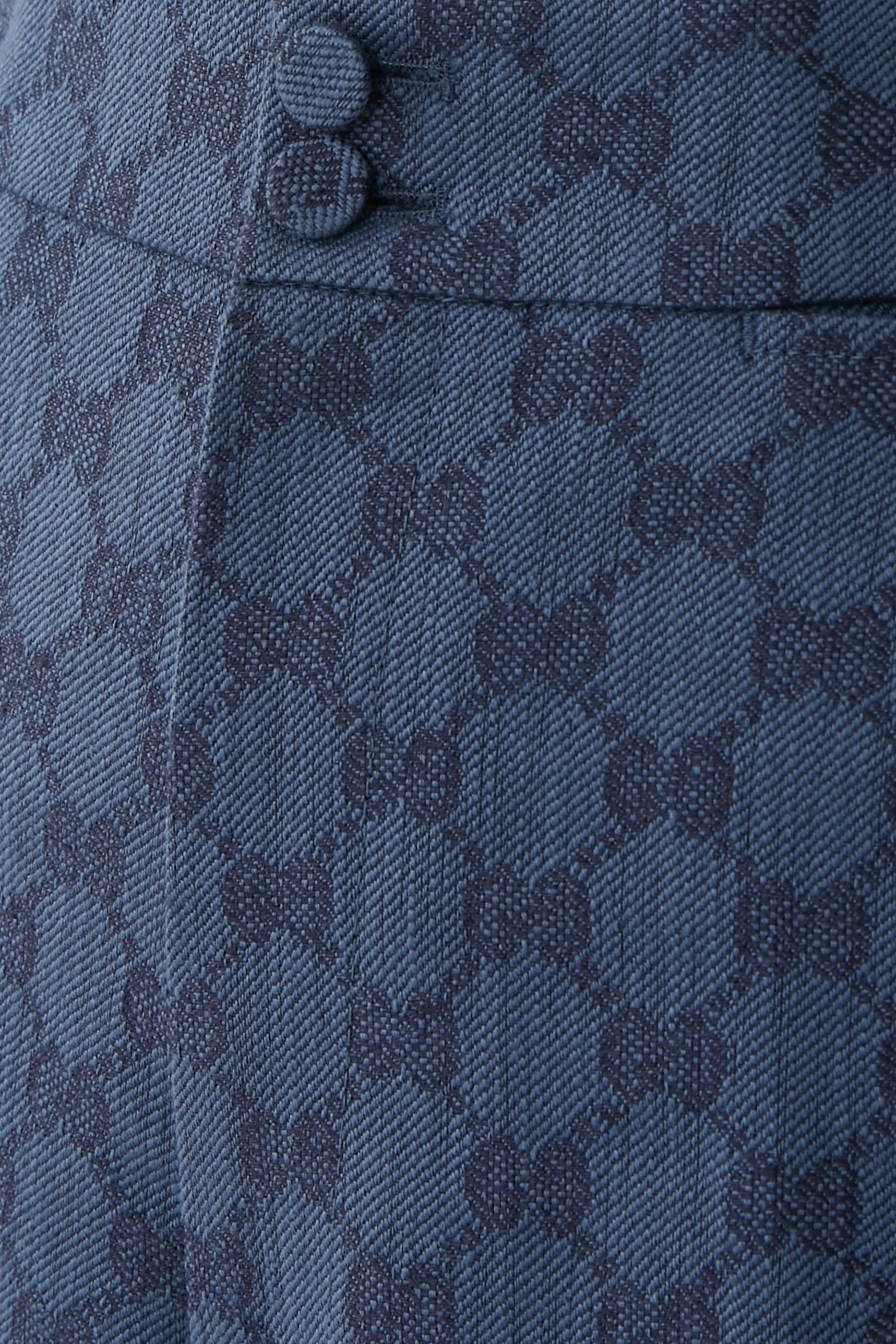 بنطال بنقشة حرفي شعار الماركة كتان