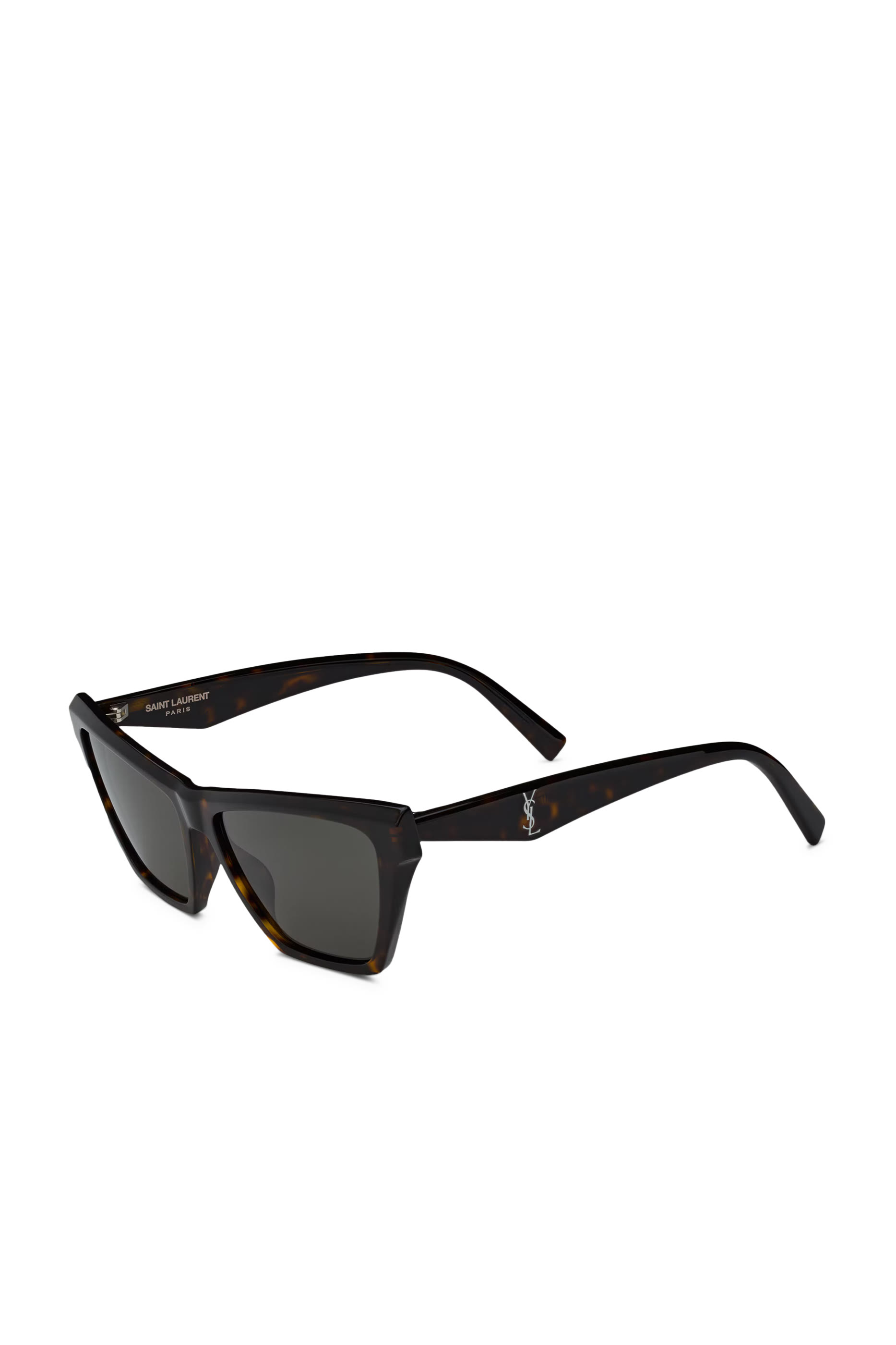 نظارة شمسية بإطار بتصميم عين القطة وشعار الماركة