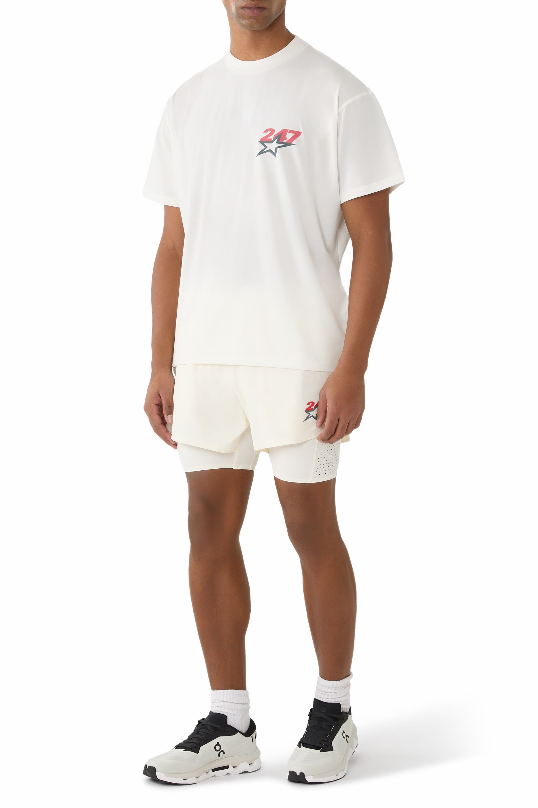 تيشيرت تيم 247 بقصة فضفاضة بطبعة نجمة