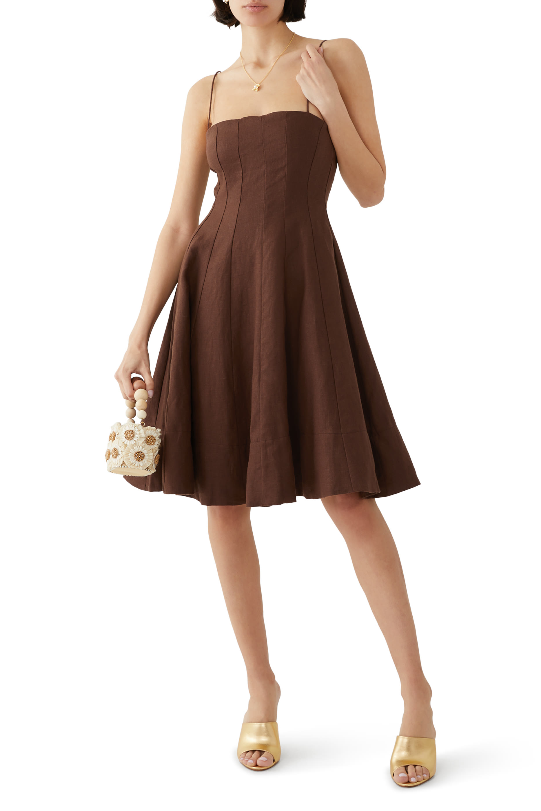 فستان آنسي متوسط الطول