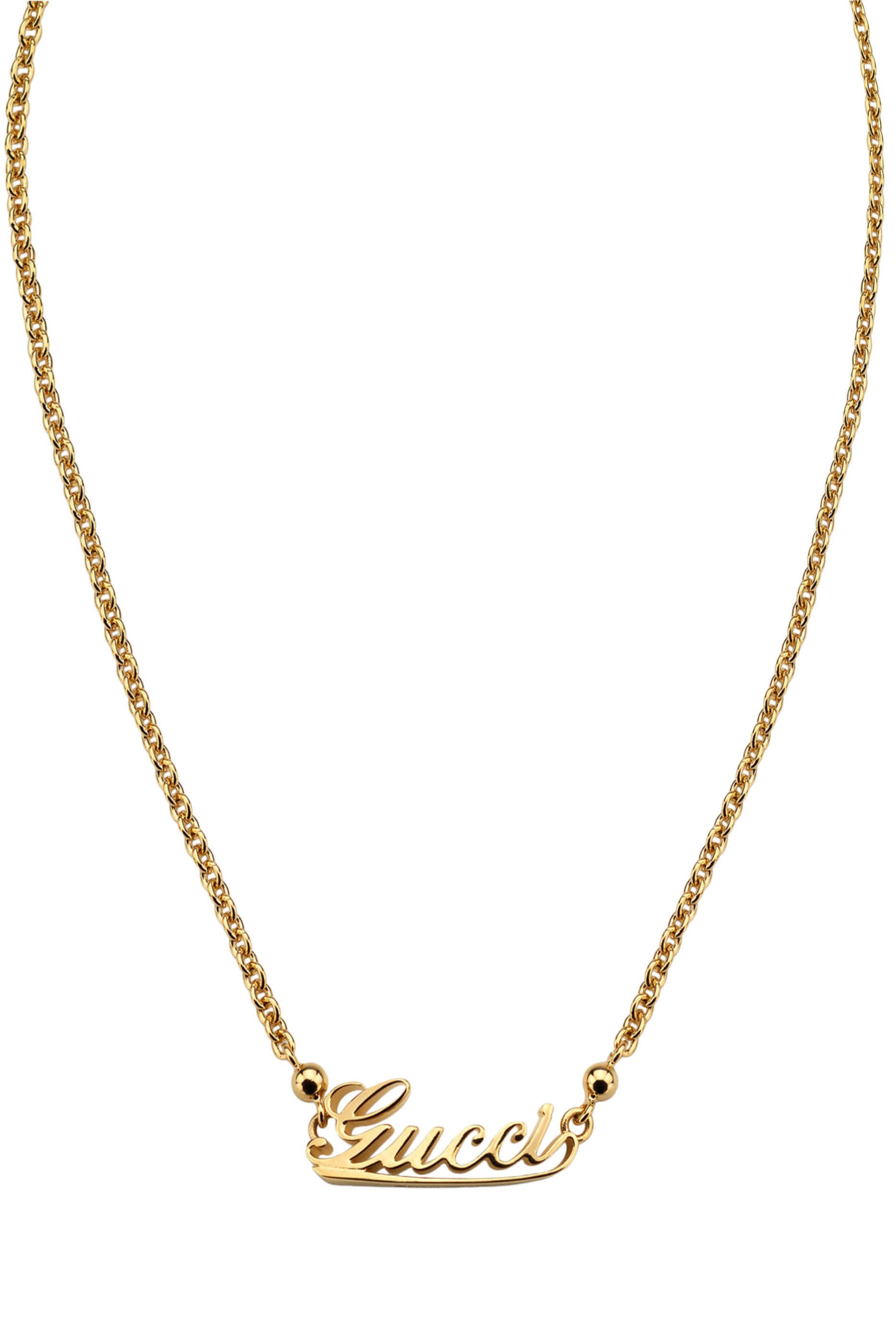 قلادة بدلاية بتصميم حروف شعار الماركة