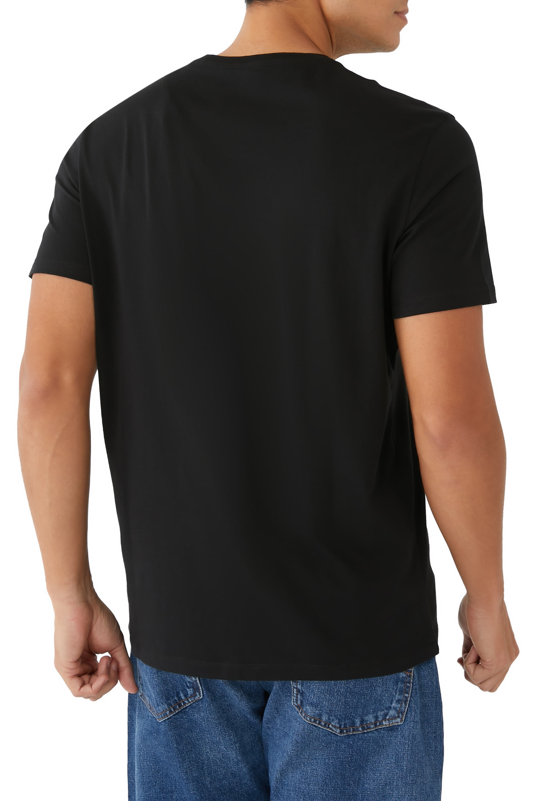 تيشيرت ميتا نايتشر بطبعات شعار الماركة غرافيك