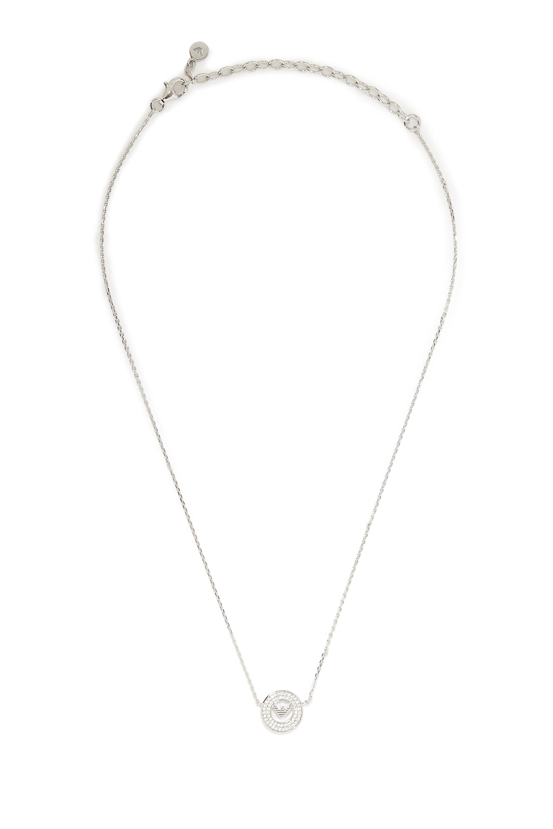 قلادة بدلاية دائرية بشعار الماركة