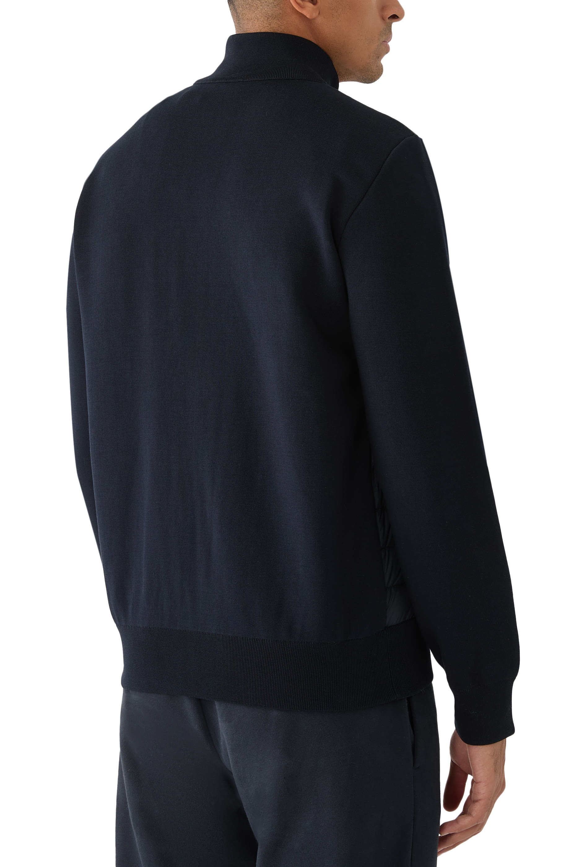 كارديجان مبطن بسحّاب قطن كريب