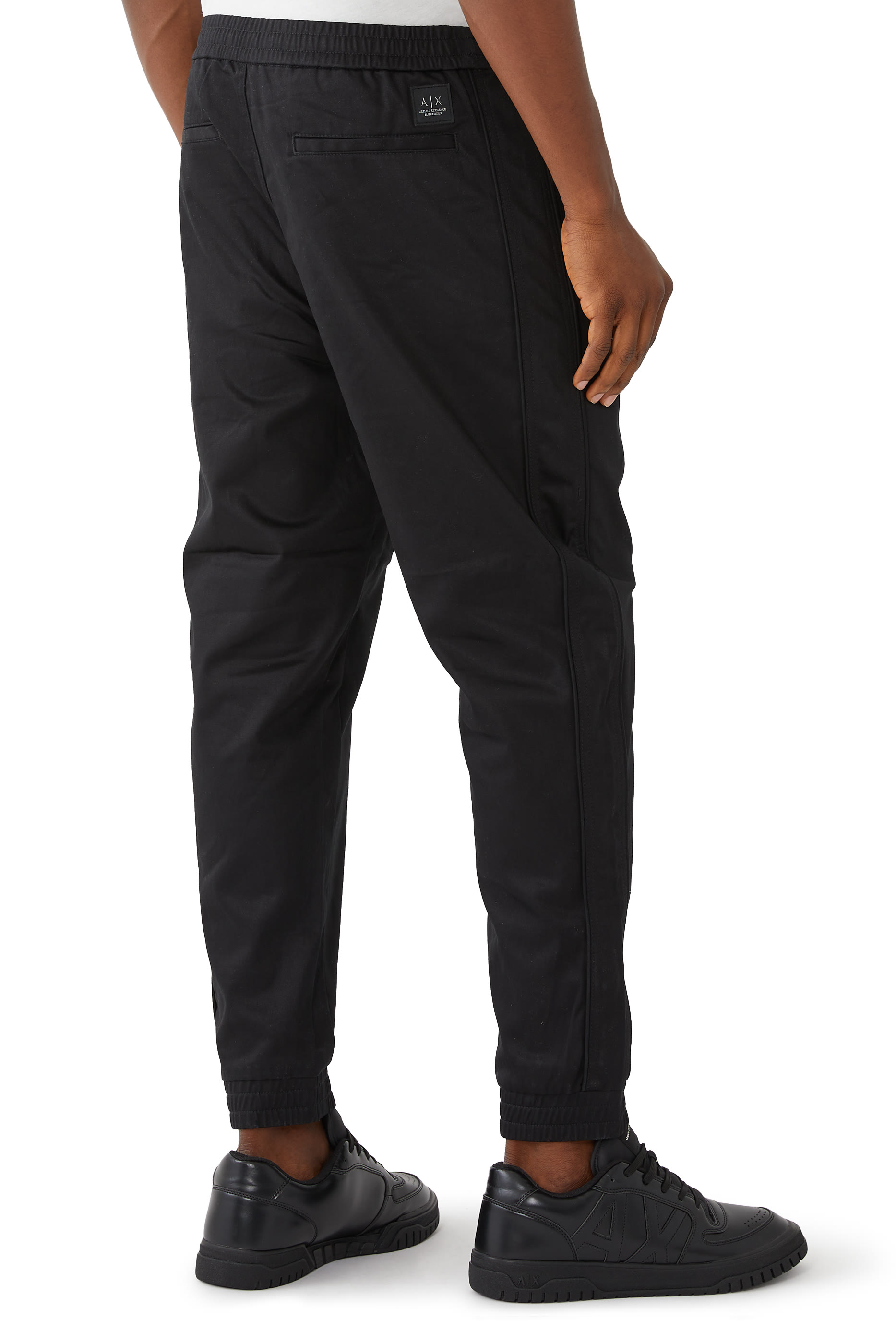 بنطال رياضي بلاك ايديشن- مع  خصر مطاطي قماش ساتان