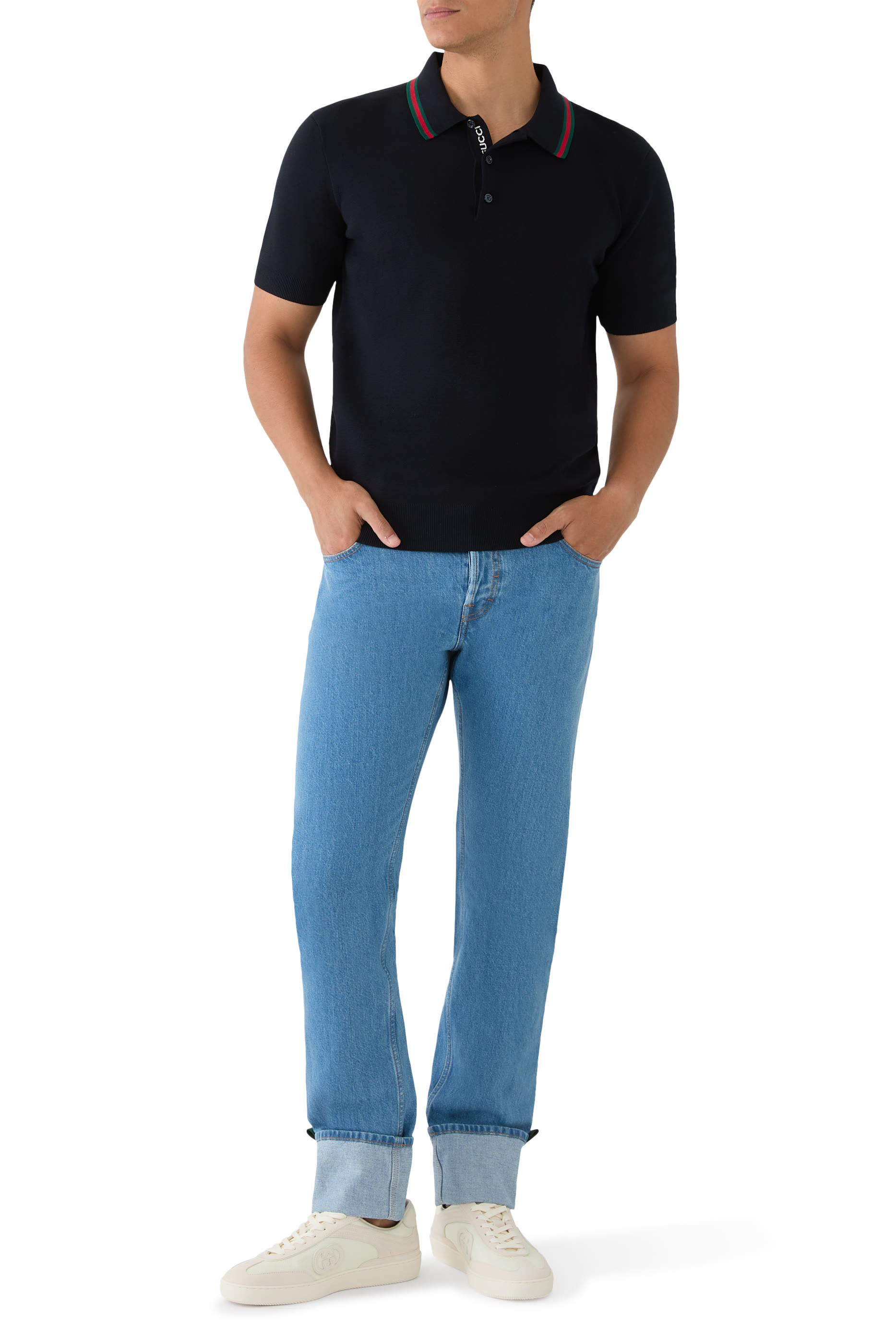 قميص بولو قطن وحرير