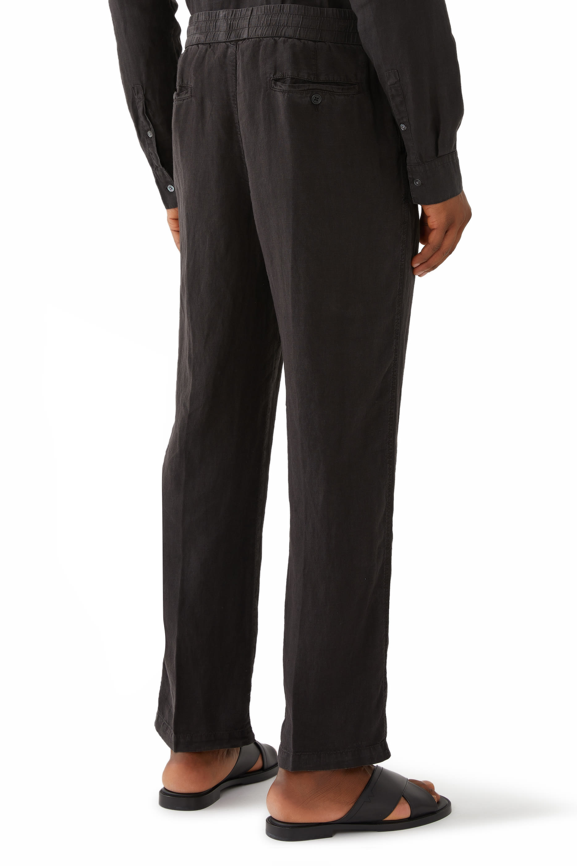 بنطال بقصة مريحة كتان