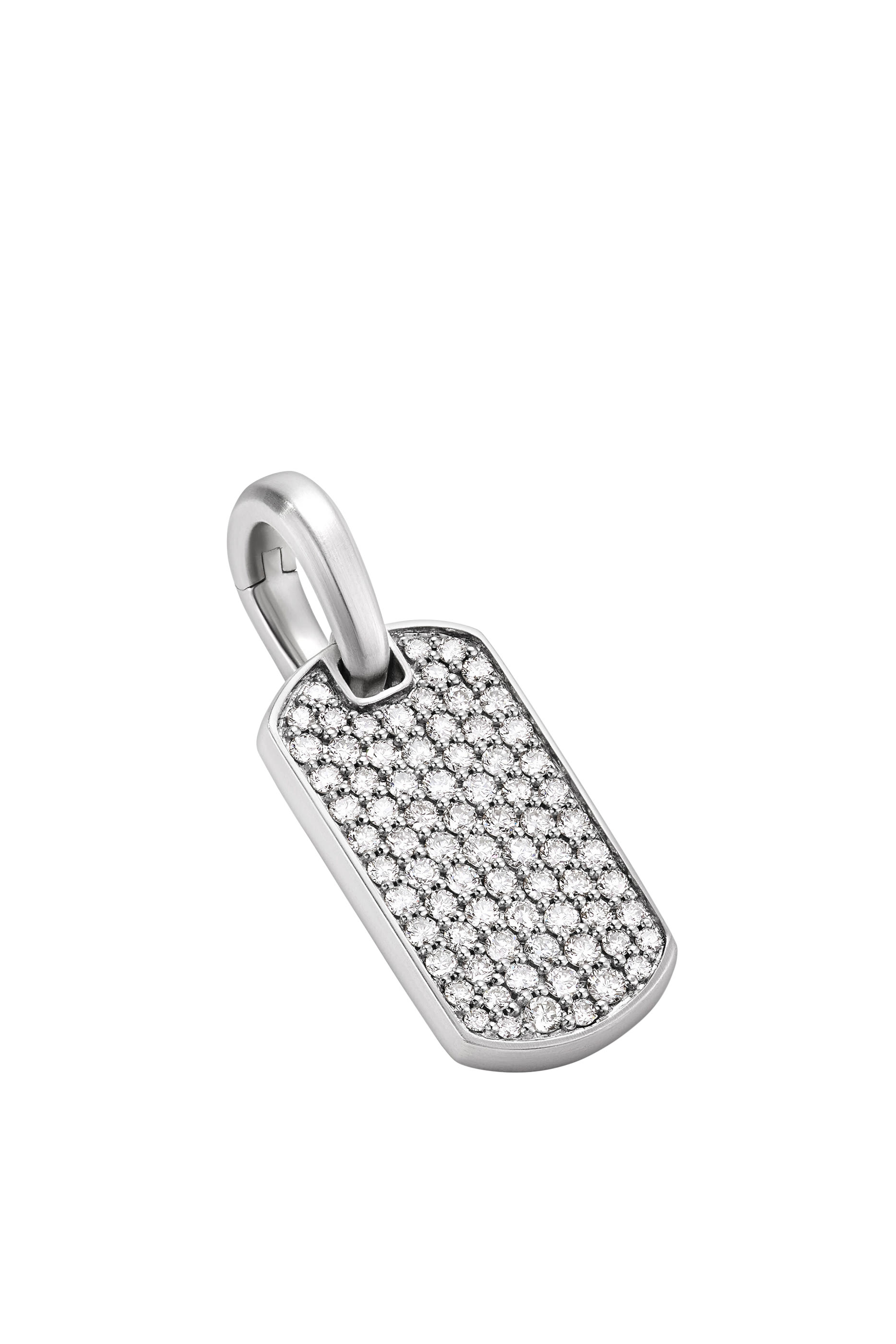  قلادة بدلاية بتصميم شيفرون مرصعة بماس، فضة استرلينية