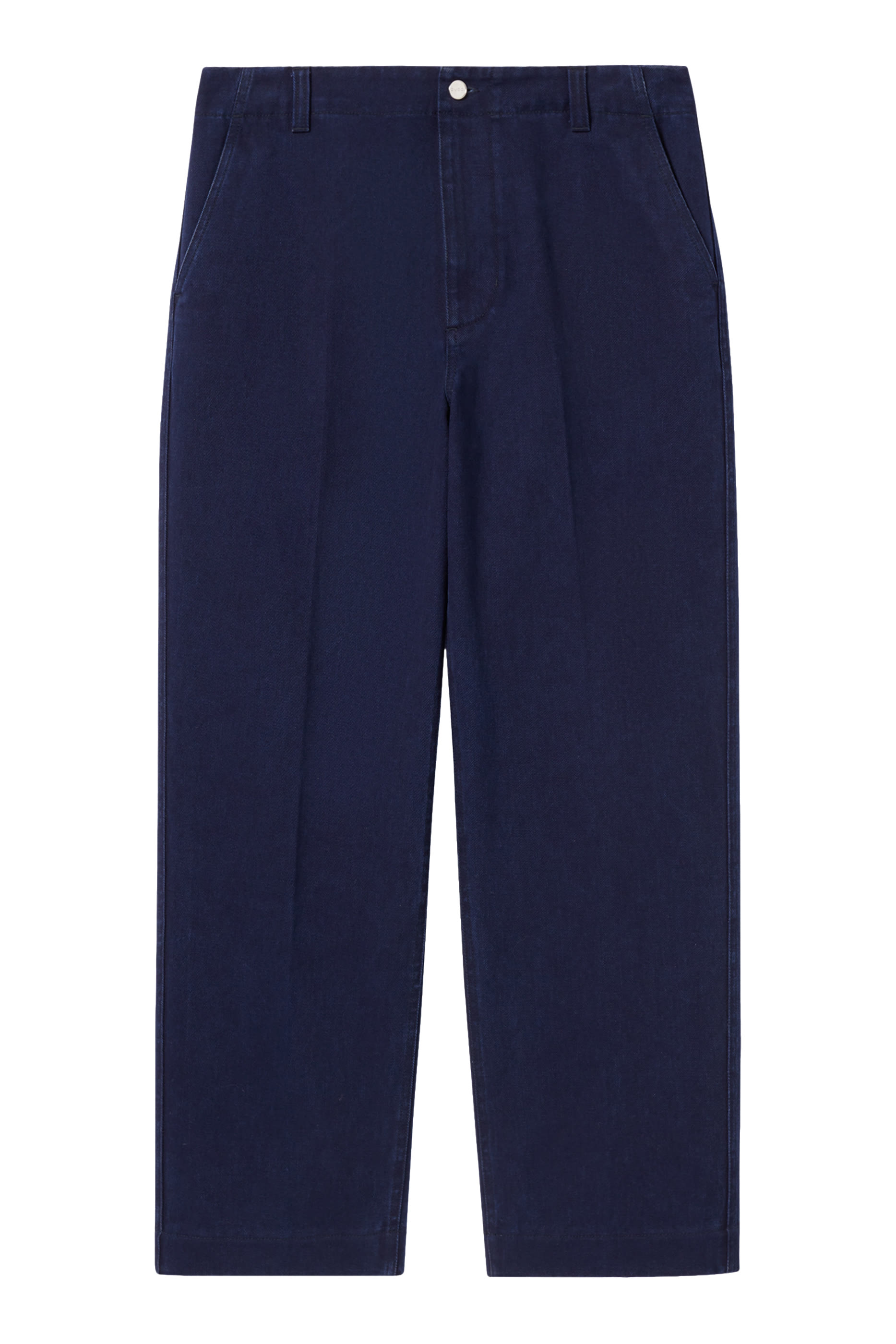 بنطال بشعار الماركة دنيم باهت