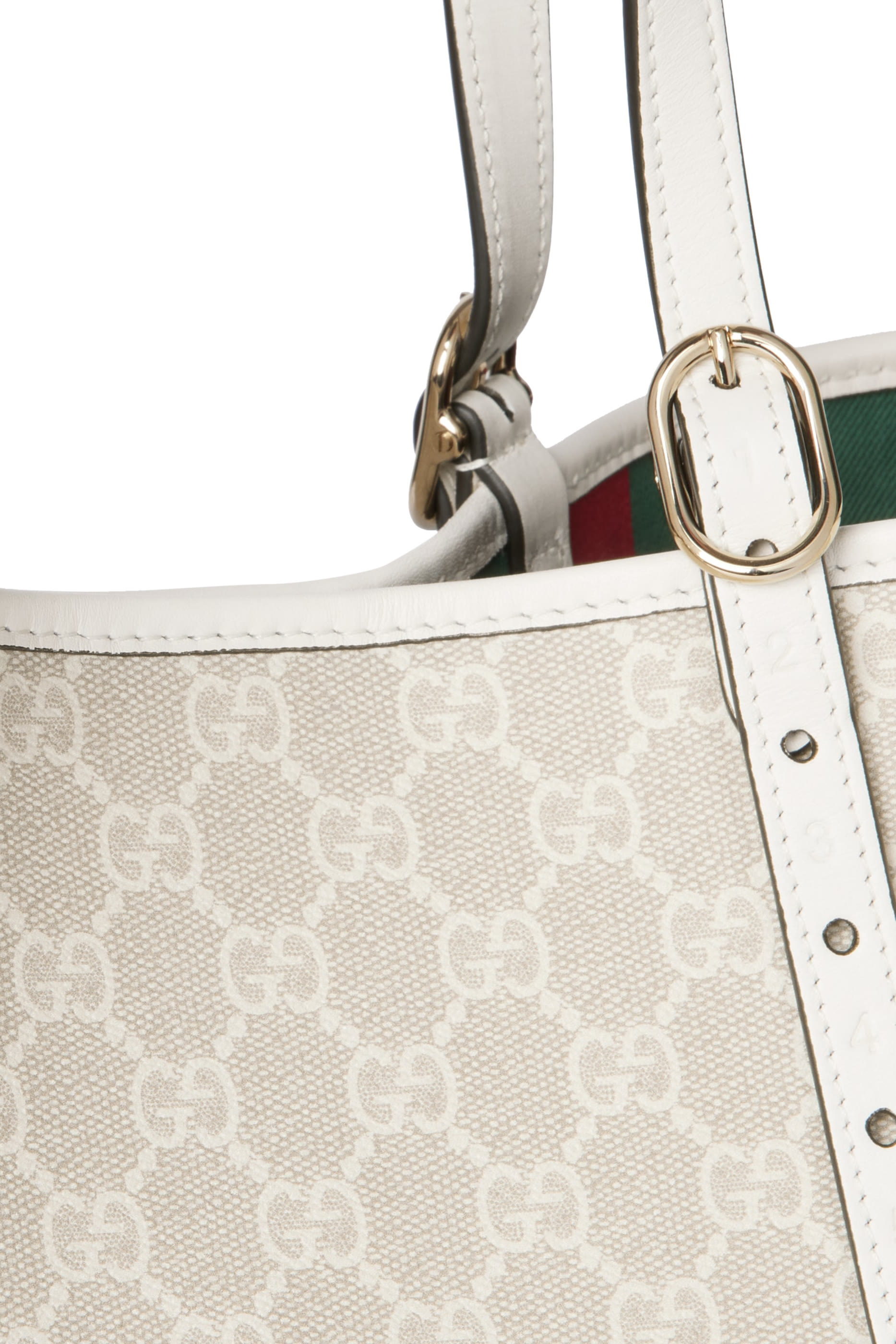 حقيبة يد متوسطة بنقشة شعار الماركة